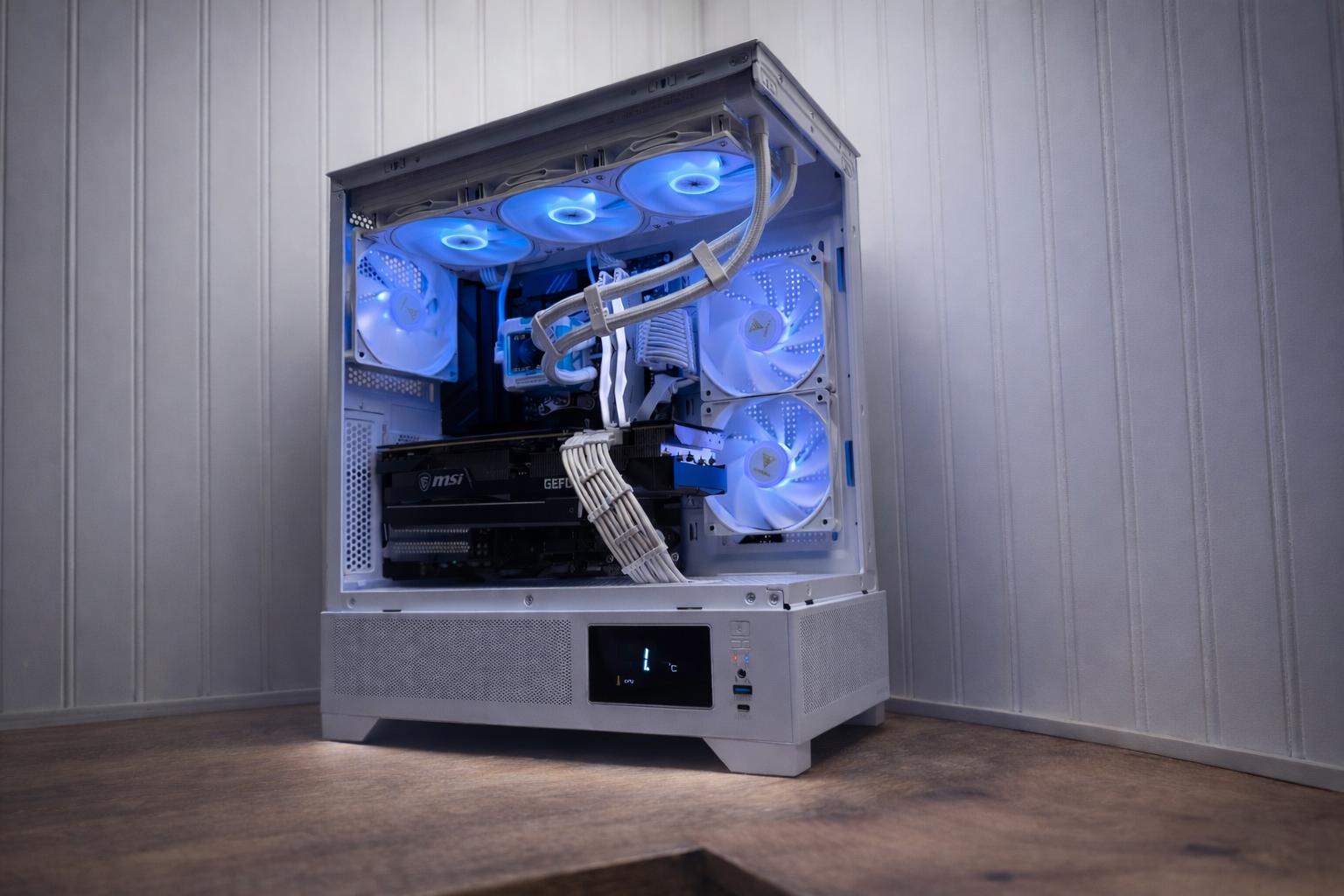🔥 Arctic Strike X3D – RTX 3080 Ti + 7800X3D Gaming PC 16g DDR5 750w psu 1TB NVME+1TB HDD🔥