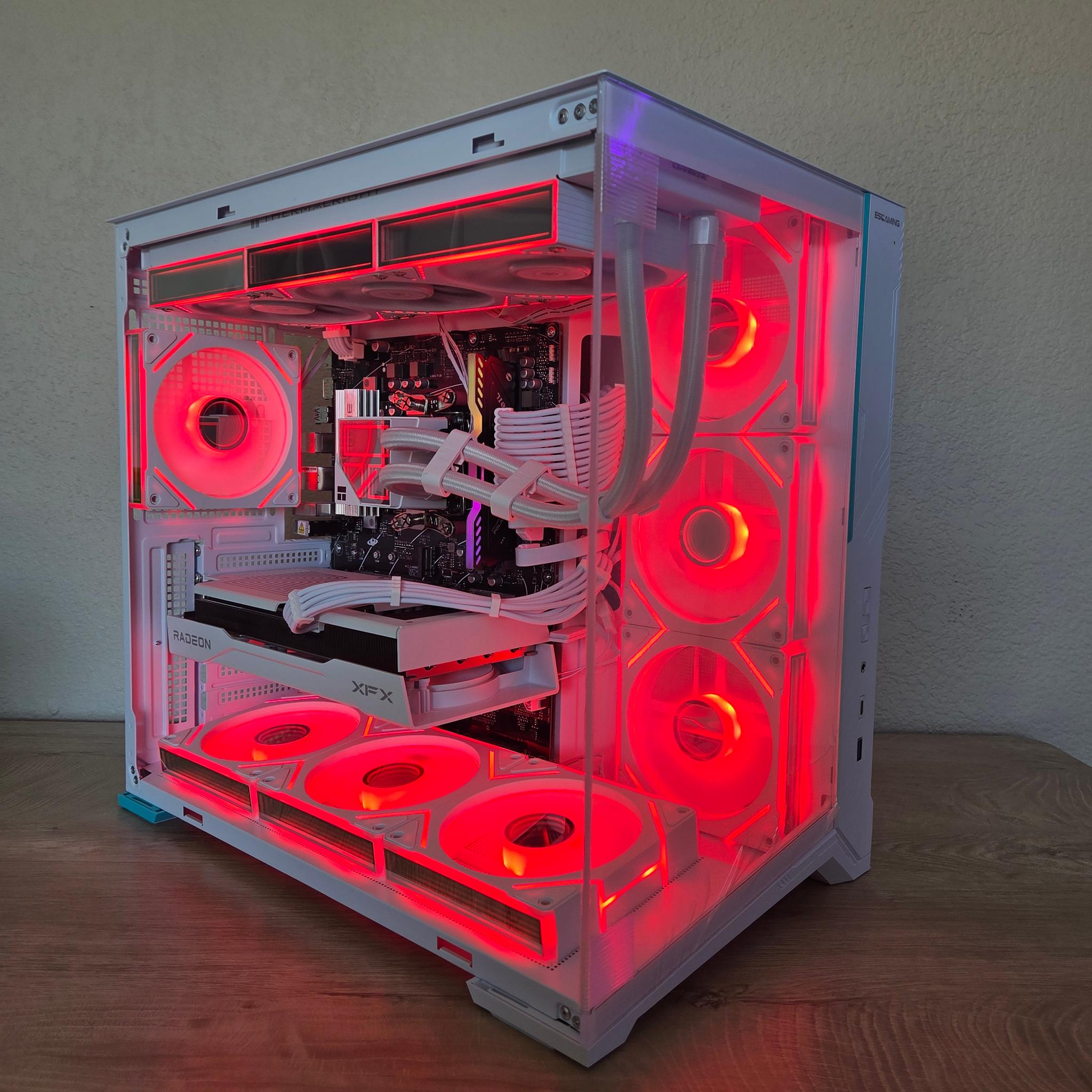 🪞❄️ Mirror Frost | RX 9060 XT White Edition | Ryzen 5 7600 | 360mm AIO | DDR5 Gaming PC ❄️🪞/F/