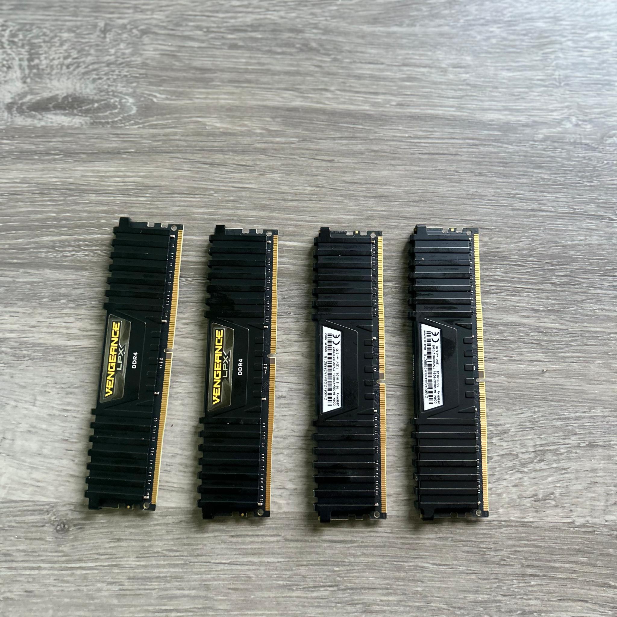 Corsair vengeance LPX 64gb (4x16) DDR4 ram