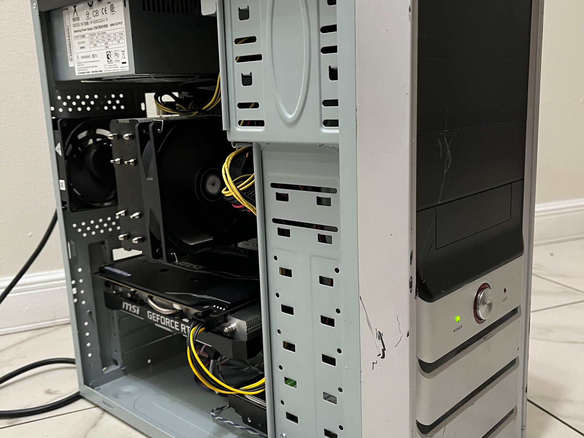 NVIDIA RTX 2060S,AMD Ryzen 5 3600,16GB RAM, 1.6TB Storage,Gaming PC w/ Wi-Fi & BT(Minor Case Damage)