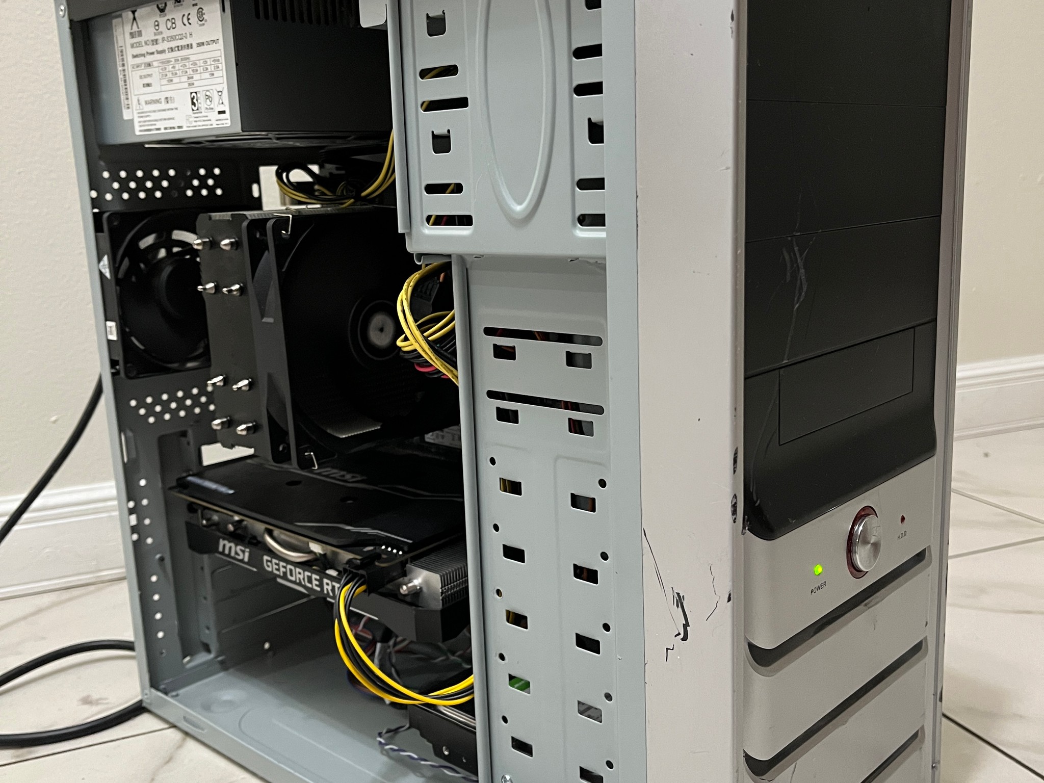 NVIDIA RTX 2060S,AMD Ryzen 5 3600,16GB RAM, 1.6TB Storage,Gaming PC w/ Wi-Fi & BT(Minor Case Damage)