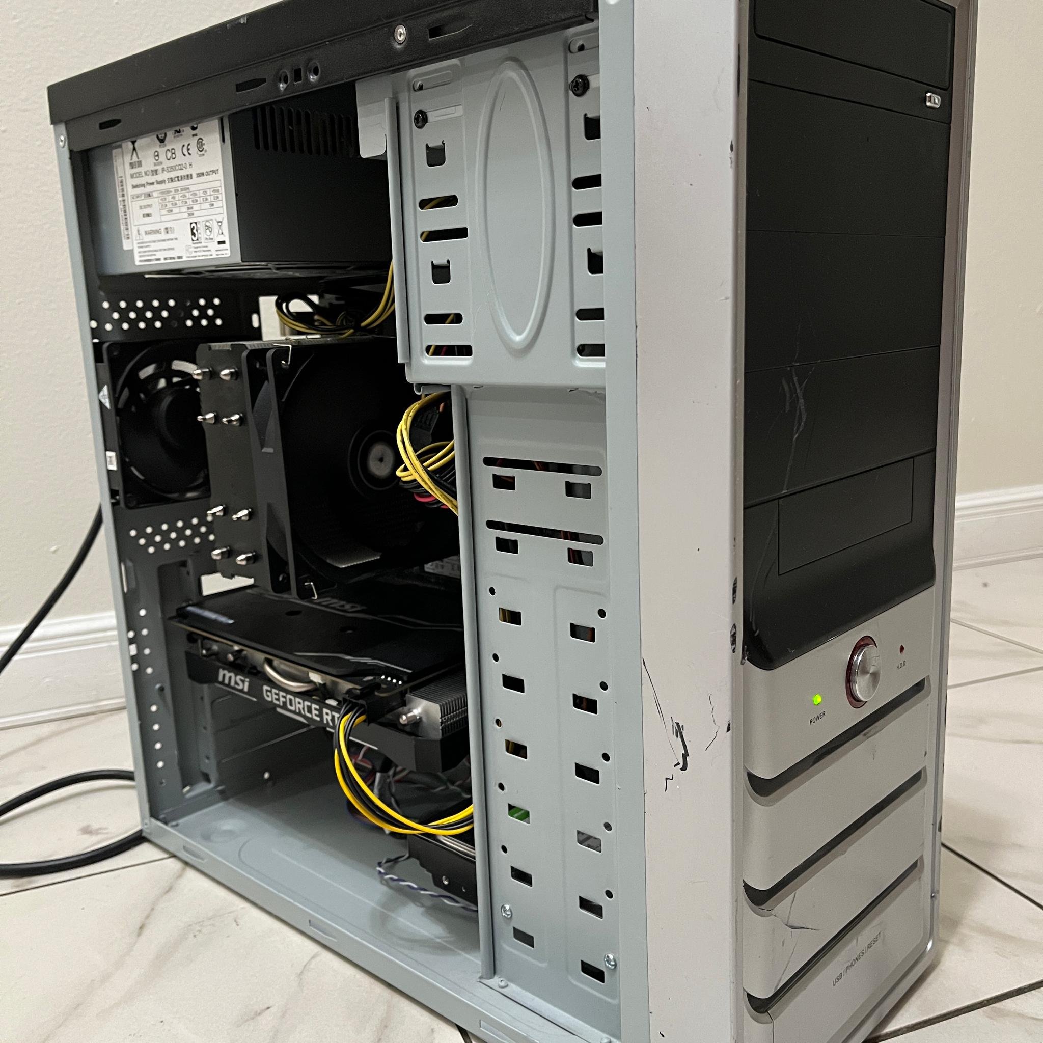 NVIDIA RTX 2060S,AMD Ryzen 5 3600,16GB RAM, 1.6TB Storage,Gaming PC w/ Wi-Fi & BT(Minor Case Damage)