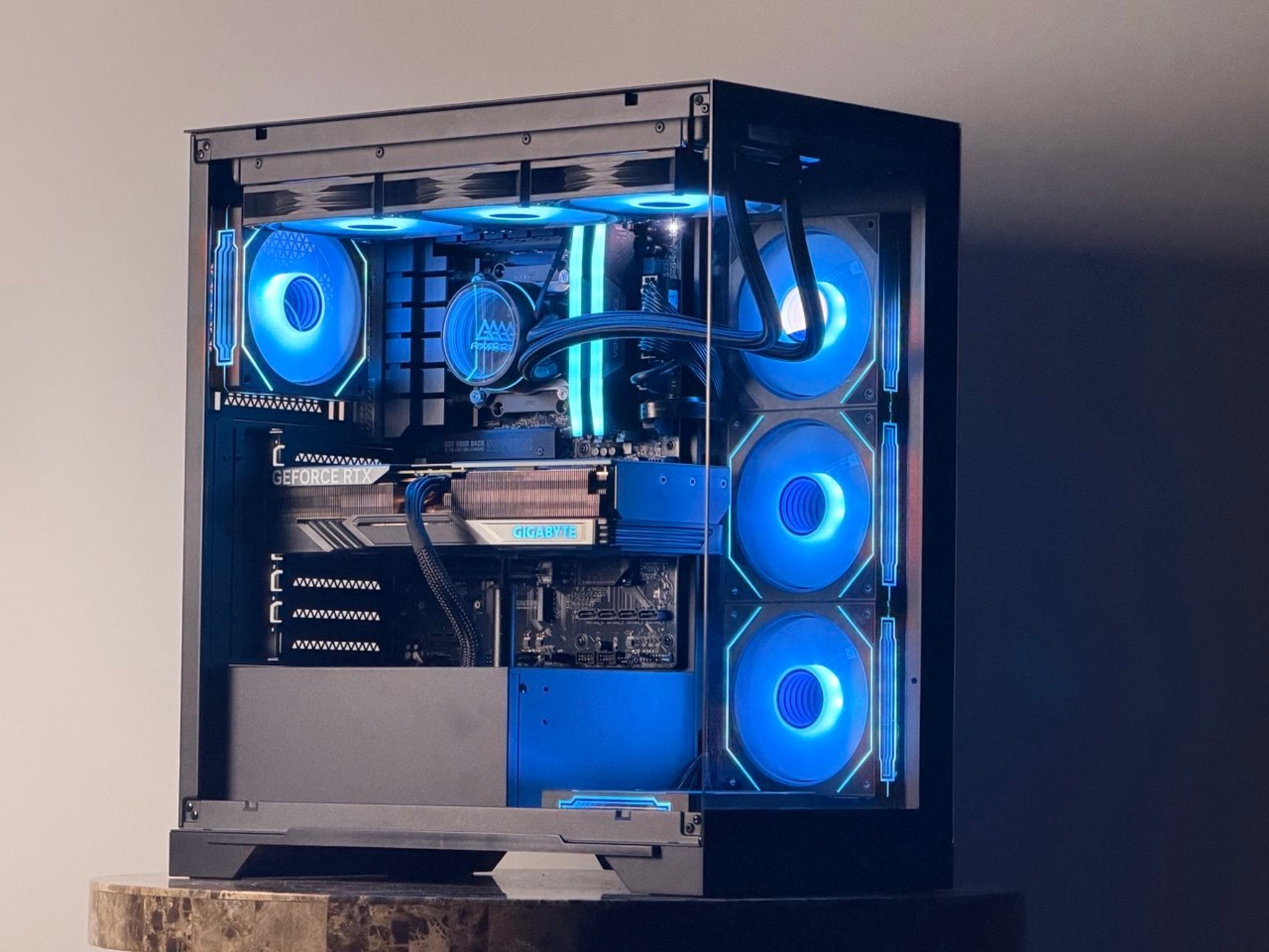 FREE SHIP 🖤🌈 Black RGB Gaming PC | RTX 4070 Ti Super 16 GB | Ryzen 7 7700 | 1TB SSD | 32 GB DDR5