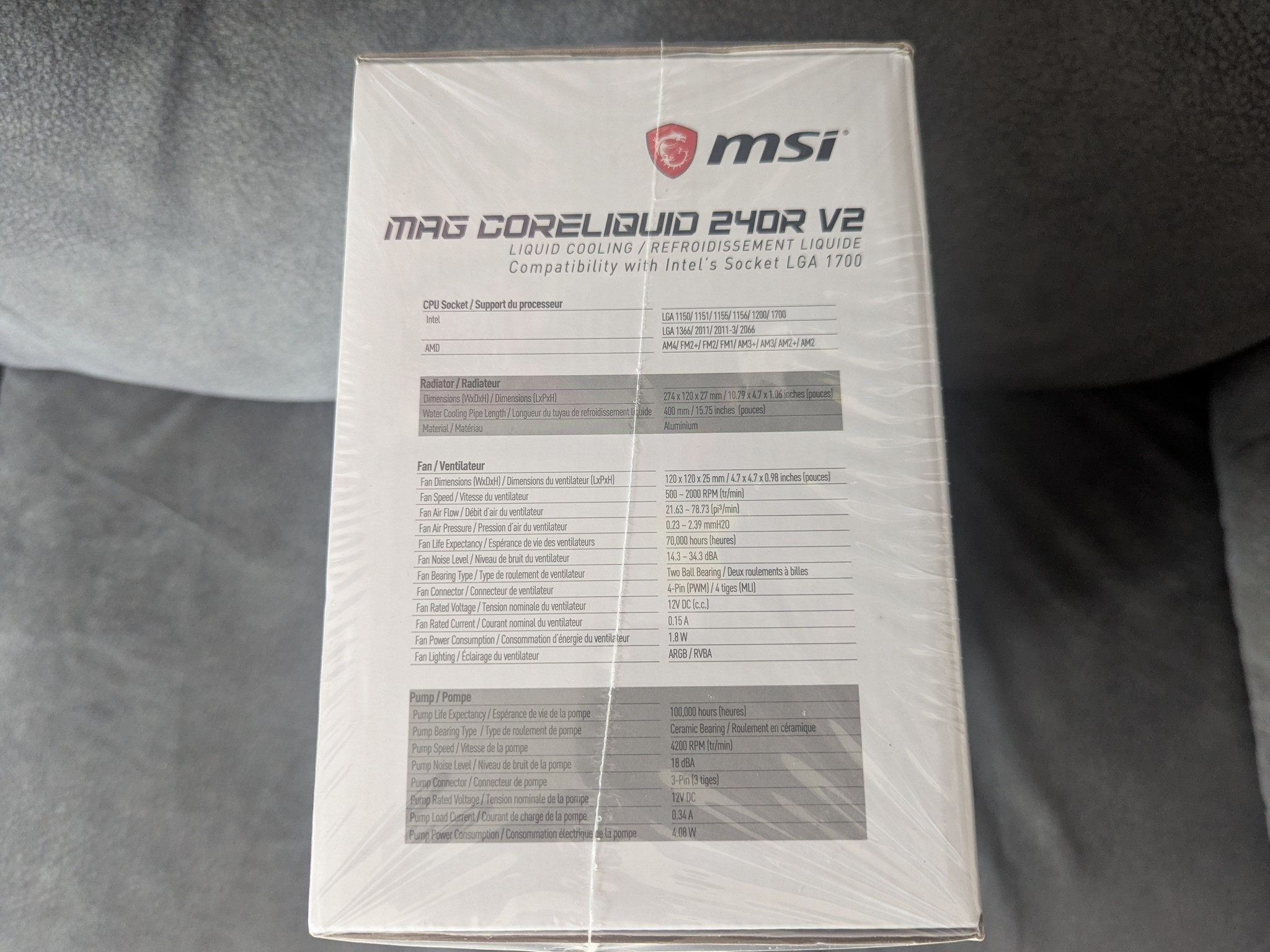 MSI MAG CORELIQUID 240R V2