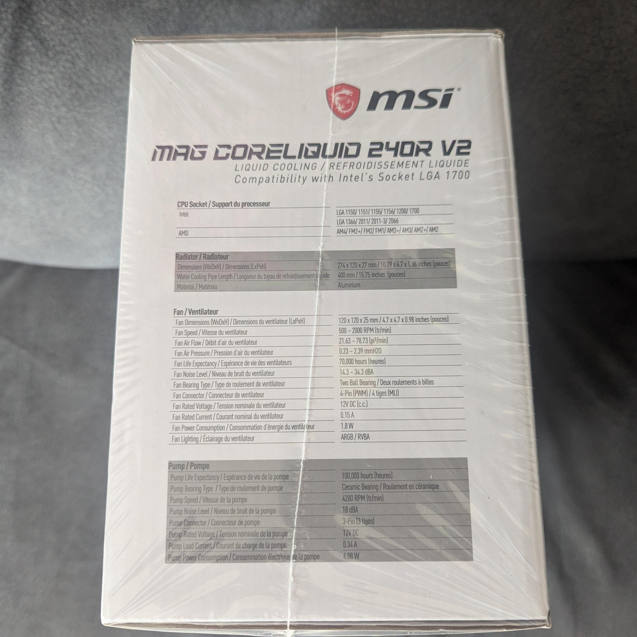 MSI MAG CORELIQUID 240R V2