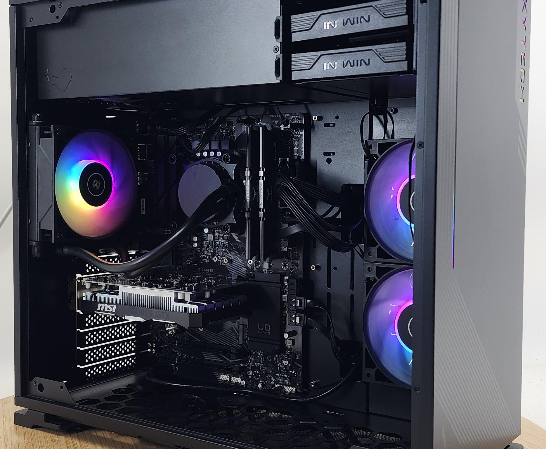 Gaming PC i3-10100F 16GB RAM 240GB SSD + 1TB HDD GTX 1650 4GB Win11 Computer