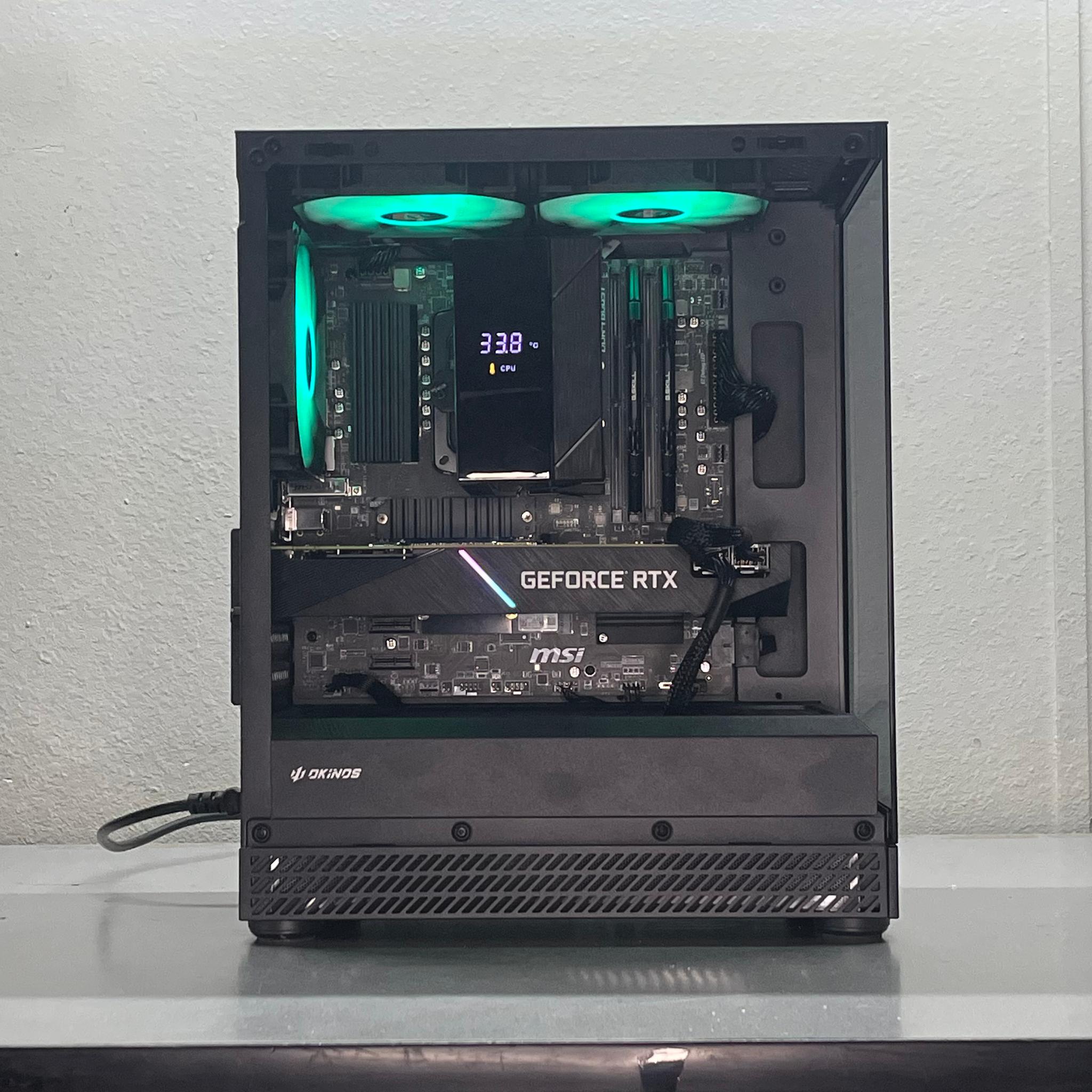 GeForce RTX 2080 Super Custom Gaming PC - Ryzen 5 5500, 512GB NVMe SSD, WiFi