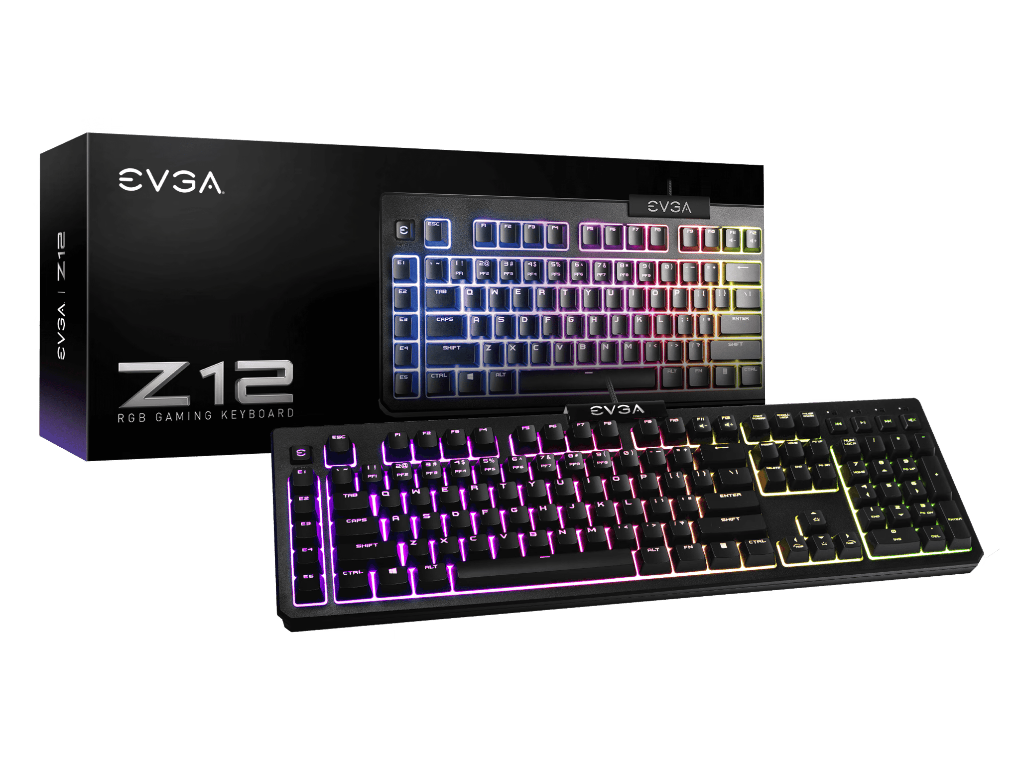 EVGA Z12 RGB Gaming Keyboard, P/N: 834-W0-12US-KR