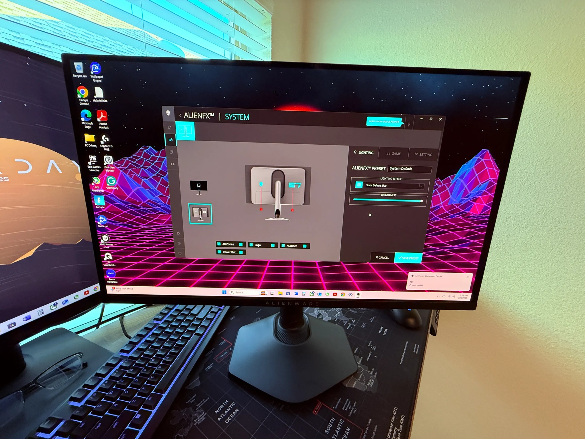 Alienware AW2725DF 27″ QD-OLED Gaming Monitor – 360Hz, QHD, HDR, Like New