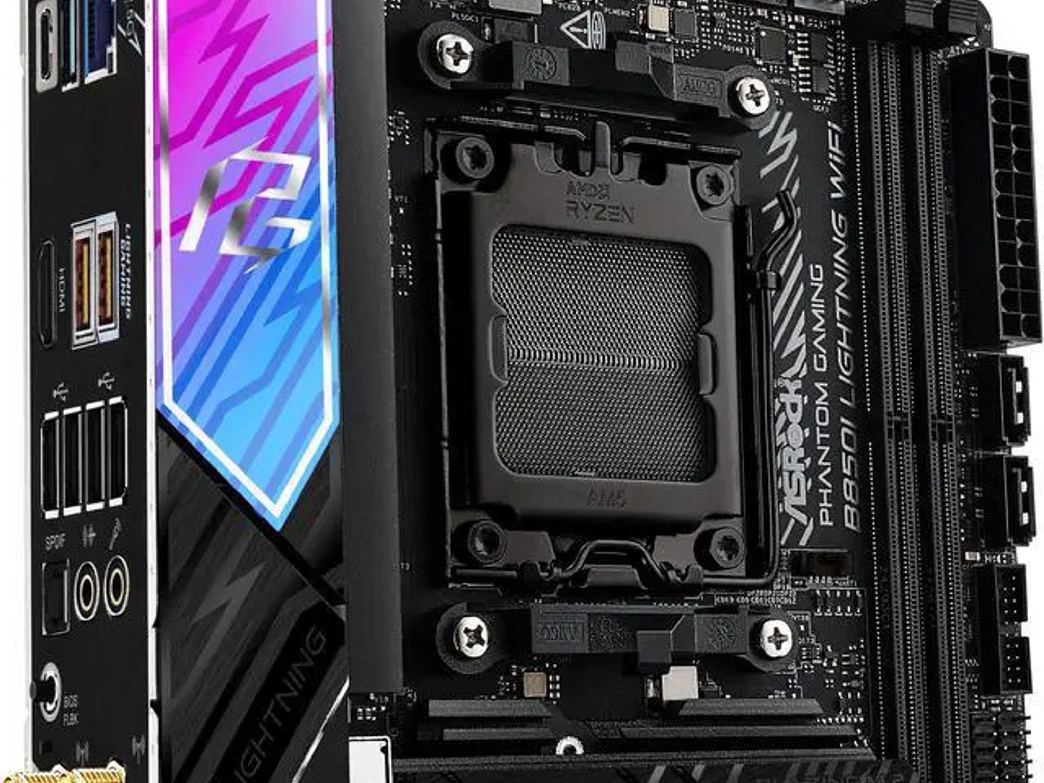 ASRock B850I Lightning WiFi AM5 AMD B850 Mini ITX Motherboard