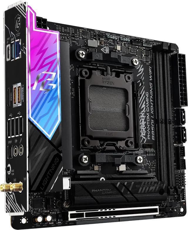 ASRock B850I Lightning WiFi AM5 AMD B850 Mini ITX Motherboard