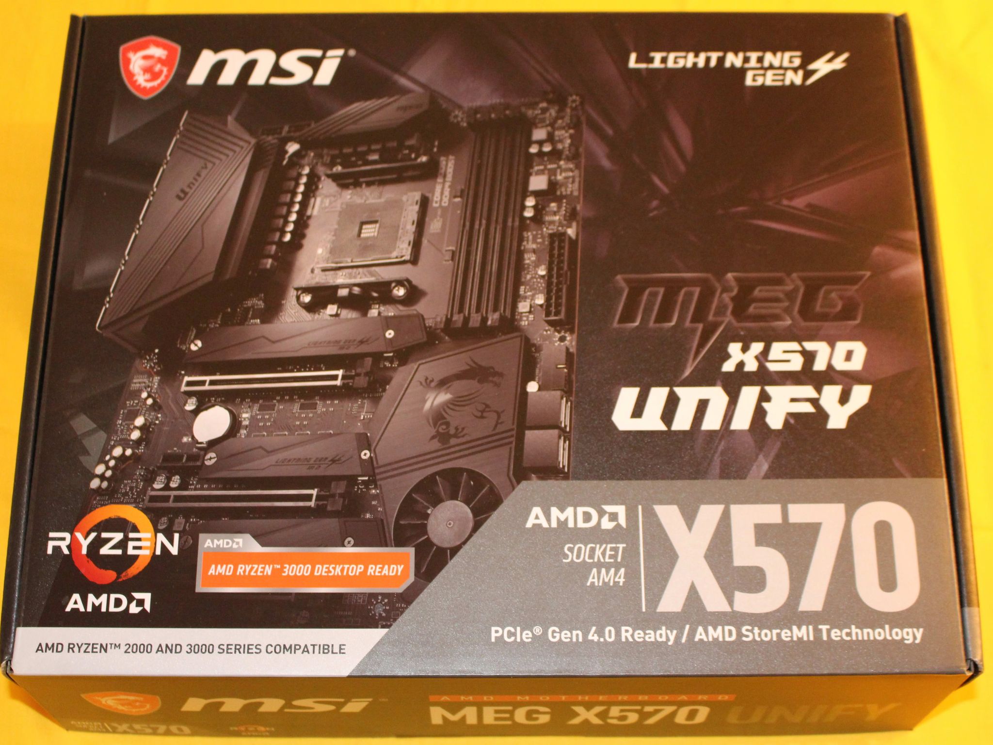 LIKE NEW MSI MEG X570 UNIFY ATX AM4 Motherboard with box & accessories