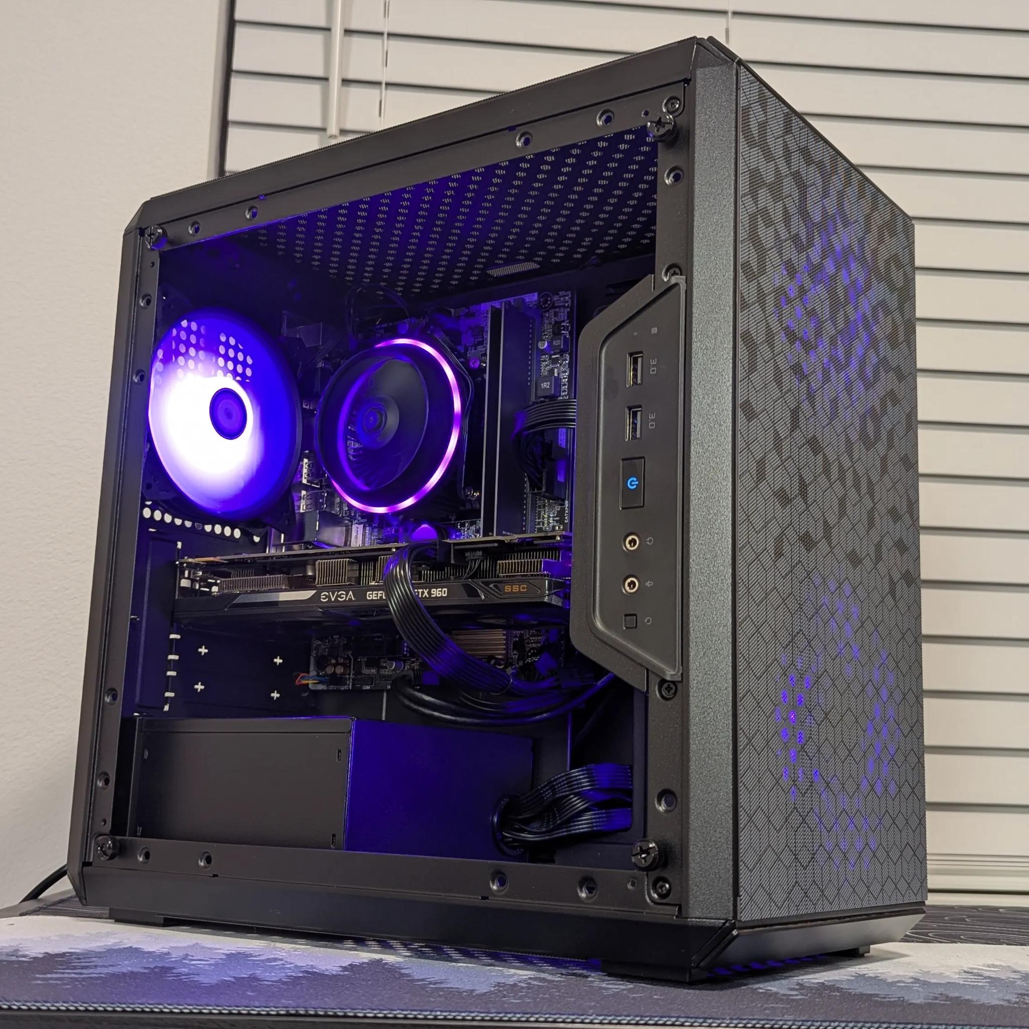 🎥Gaming PC Esports⚫ GTX 960 ⚫ INTEL I3 ⚫ 16GB RAM ⚫ ARGB ⚫ Wifi & BT