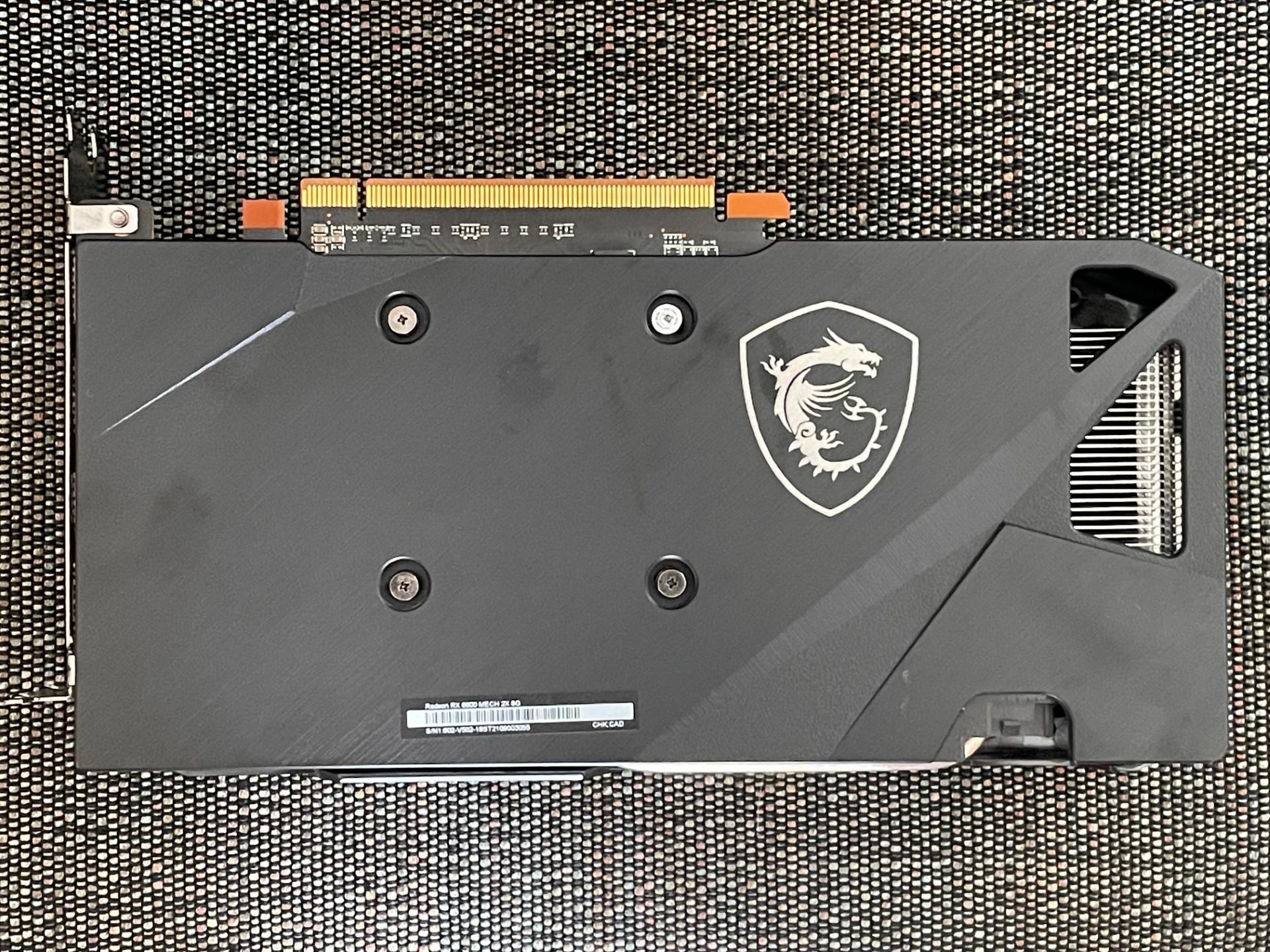 MSI AMD Radeon RX 6600 MECH 2X 8GB GDDR6 Graphics Card, Used.