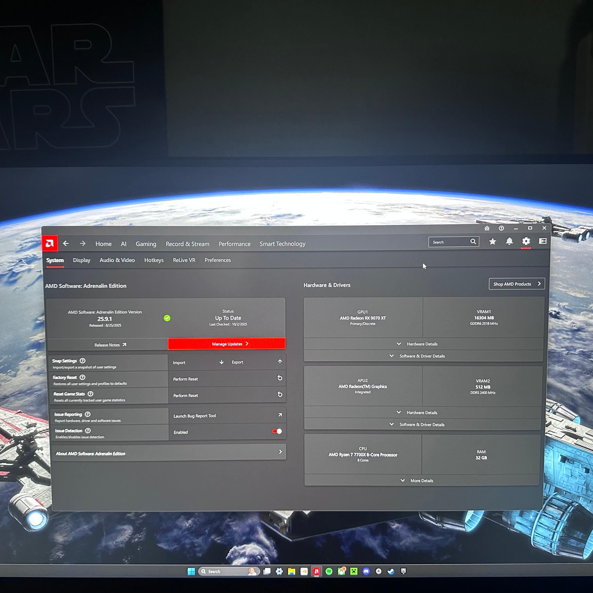 Project Void: 🌌NightFall Edition 🌌 (Ryzen 7 7700x, 9070xt, 32gb DDR5 ram) 4K/1440p machine
