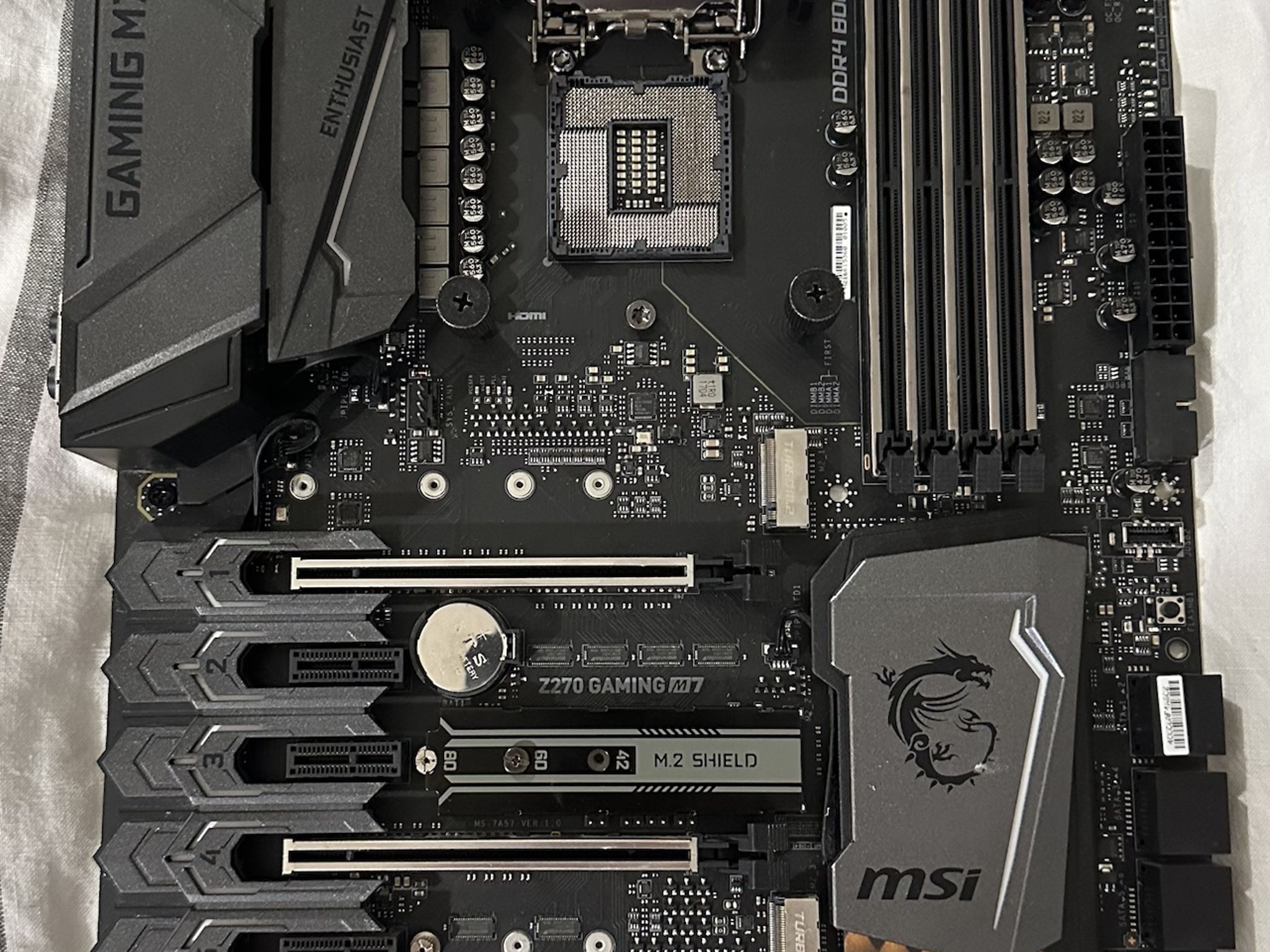 MSI Z270 Gaming M7 + i7-7700K