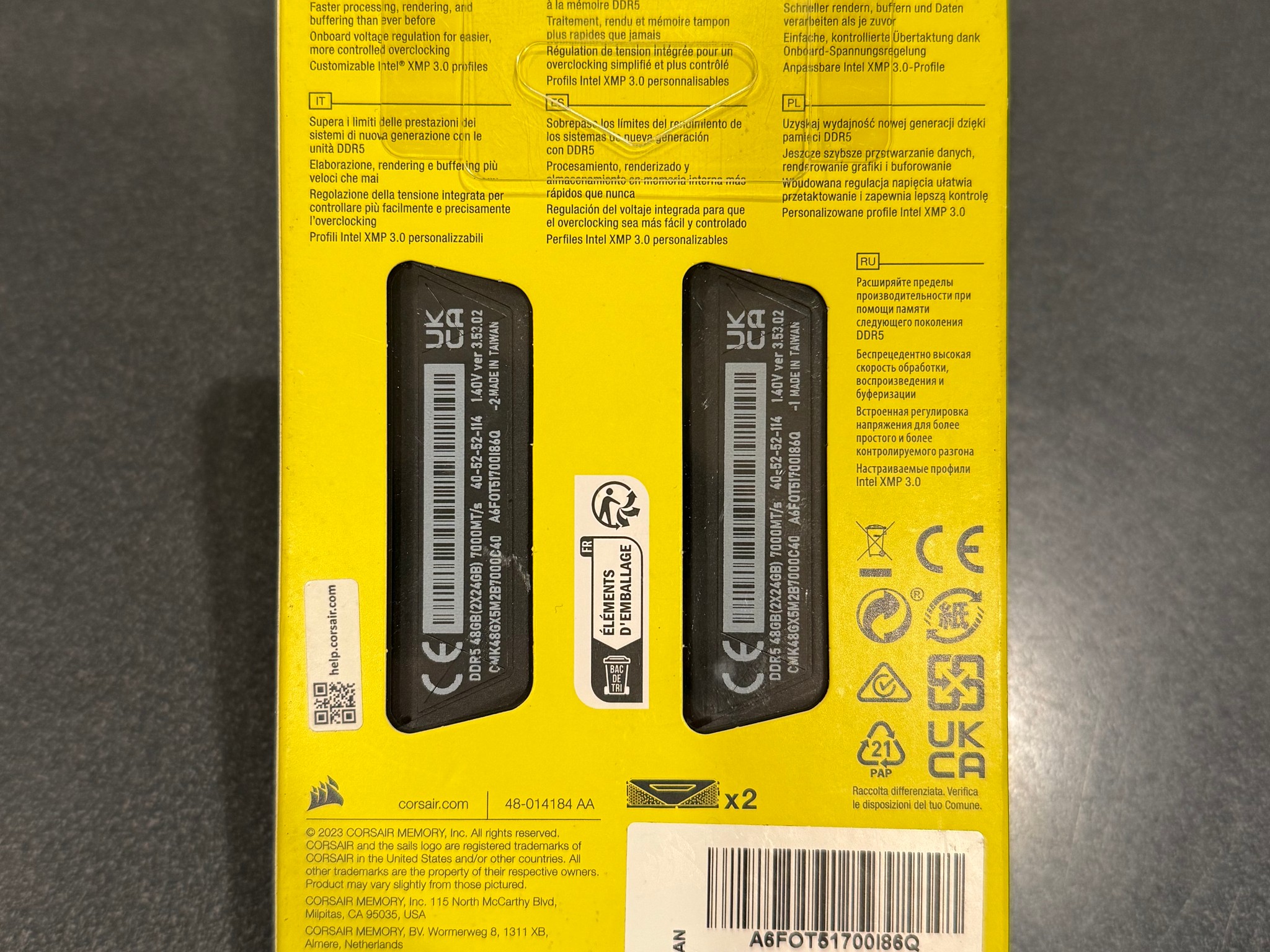 NEW 48GB 7000MHz Corsair Vengeance (2x24GB) DDR5 RAM