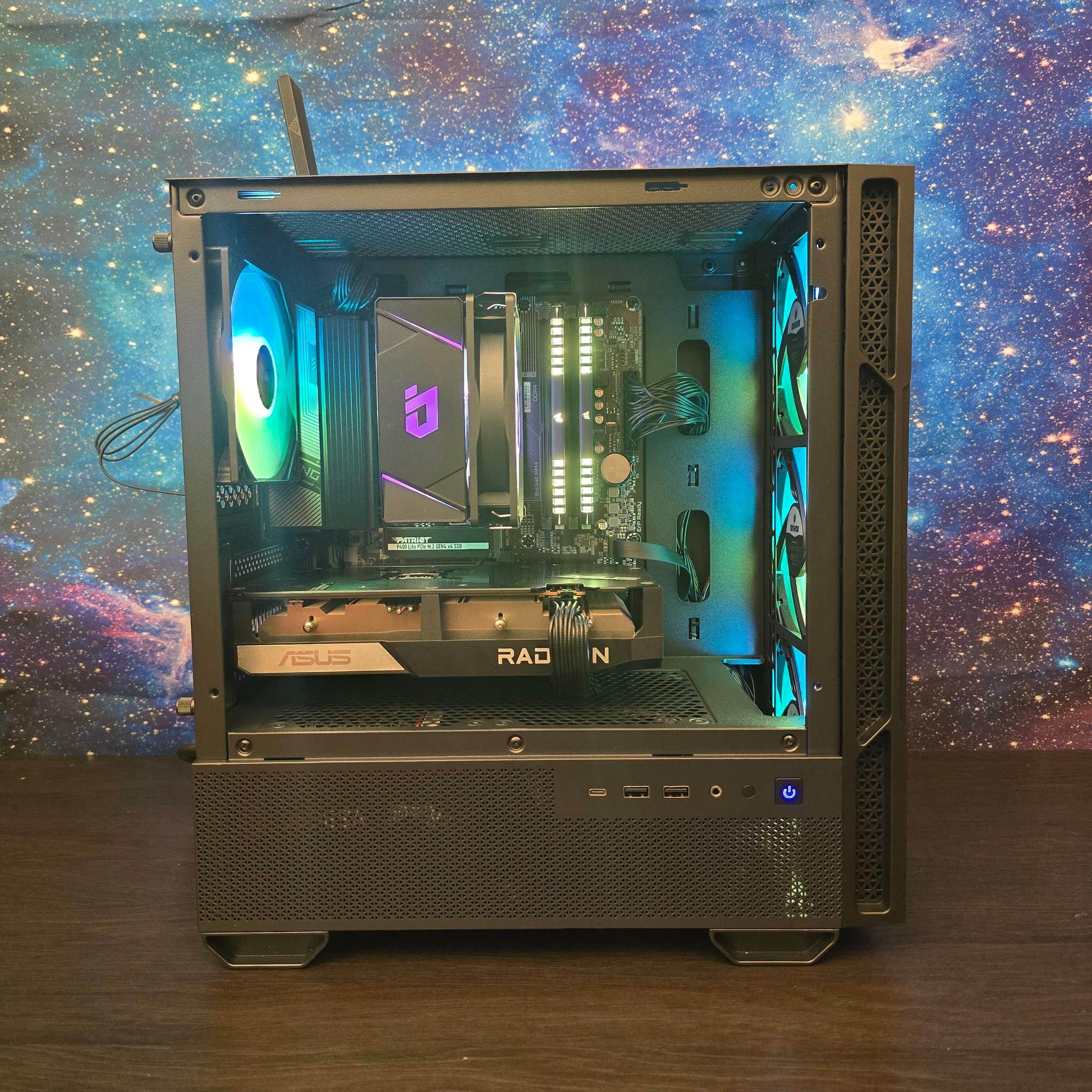 MID LEVEL 1080P PC | RX 6600 8GB | Ryzen 5 5500 | B550M | 16GB DDR4