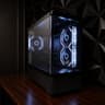 Black Curved Glass ARGB Tempered Glass MATX Mid-Tower Gaming PC Case