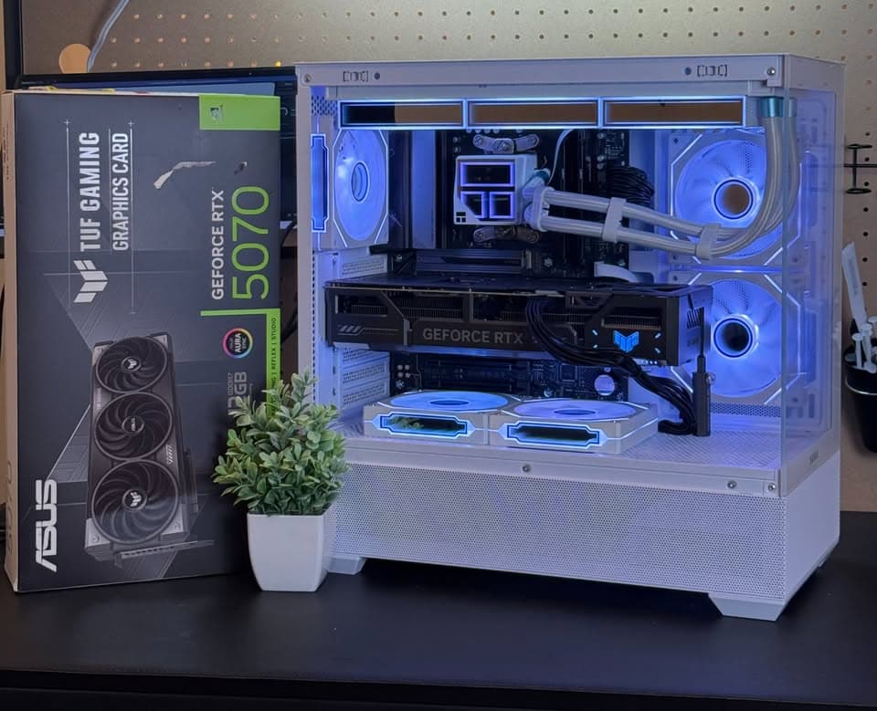 1440P / 4K Gaming PC | RTX 5070 | Ryzen 5 9600x | 32GB DDR5 RAM | 1TB | Windows 11