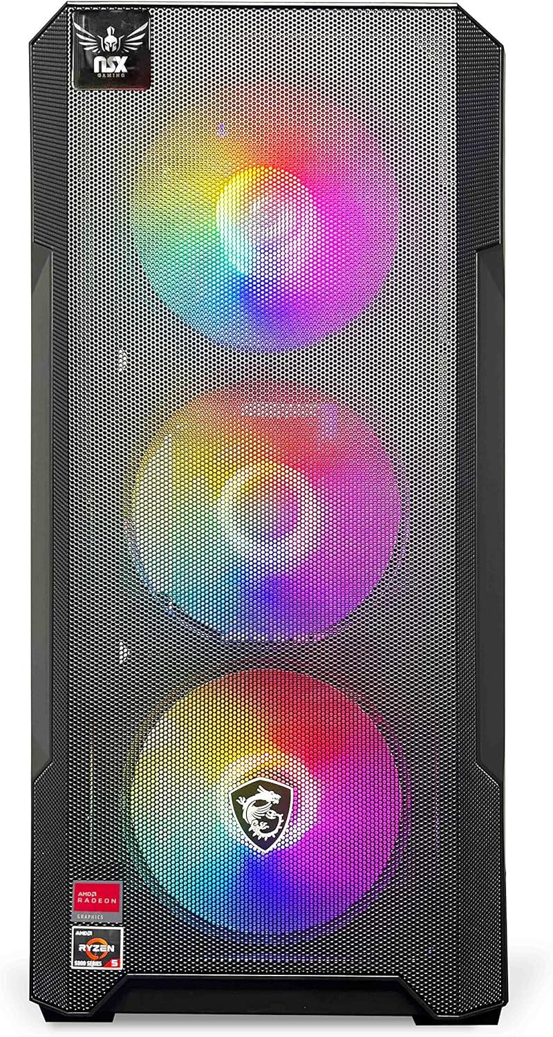 NSX Desktop Gaming | AMD Ryzen 7 5700G 4.6GHz | NVIDIA 16GB 2*8 GB DDR4 3600 | Windows 11 Home