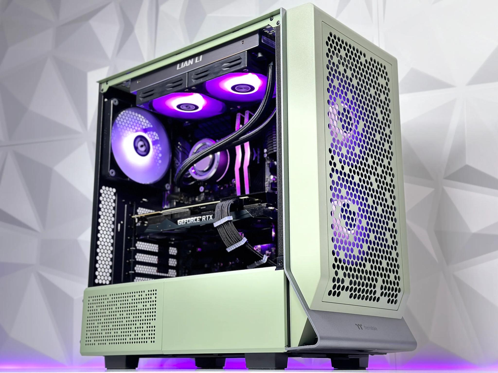 🍵💚🍃Matcha🍃Liquid Cooled Gaming PC🍃Nvidia RTX 2080 Ti 11GB🍃Intel  12600KF 10 core 🍃32GB DDR4🍃