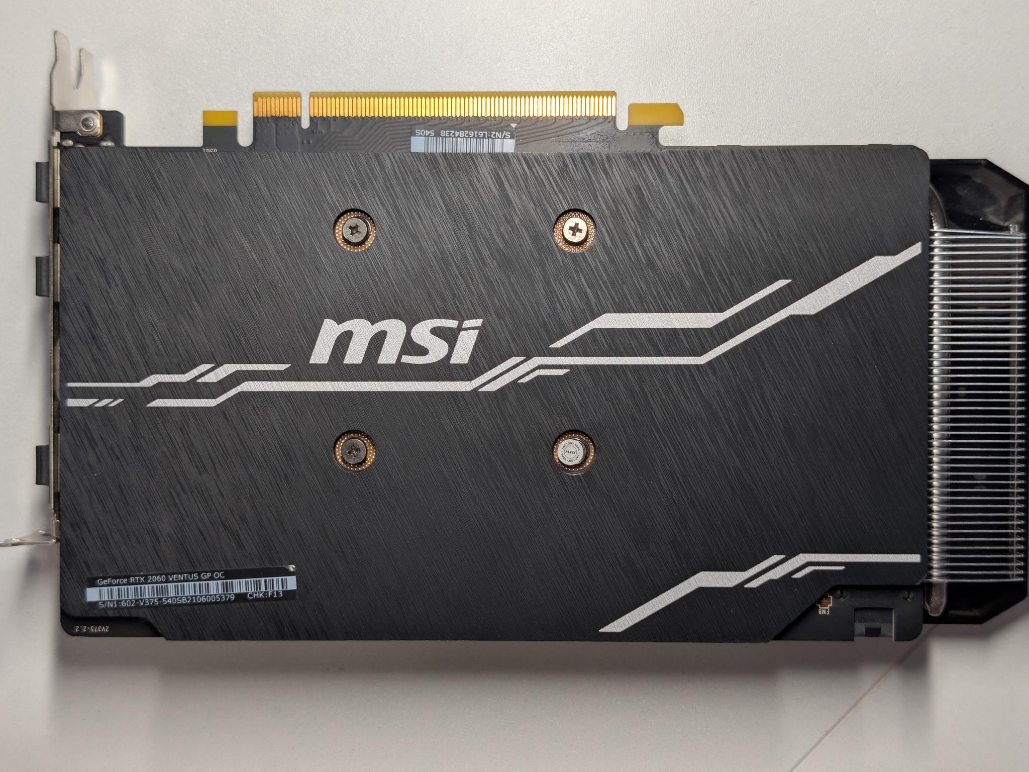 MSI GeForce RTX 2060 VENTUS GP OC