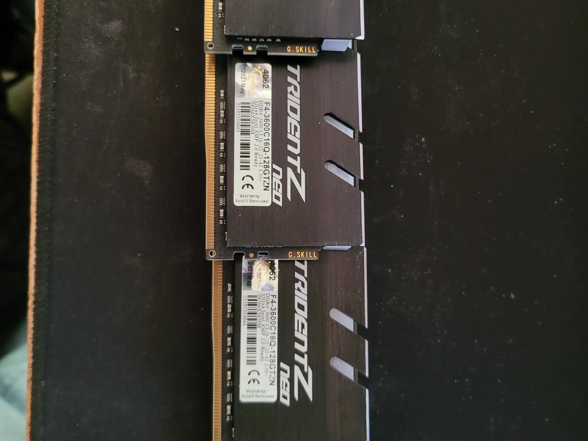 128gb DDR4 G.Skill RGB Ram 4x32 Matched Set (Final Price Drop)