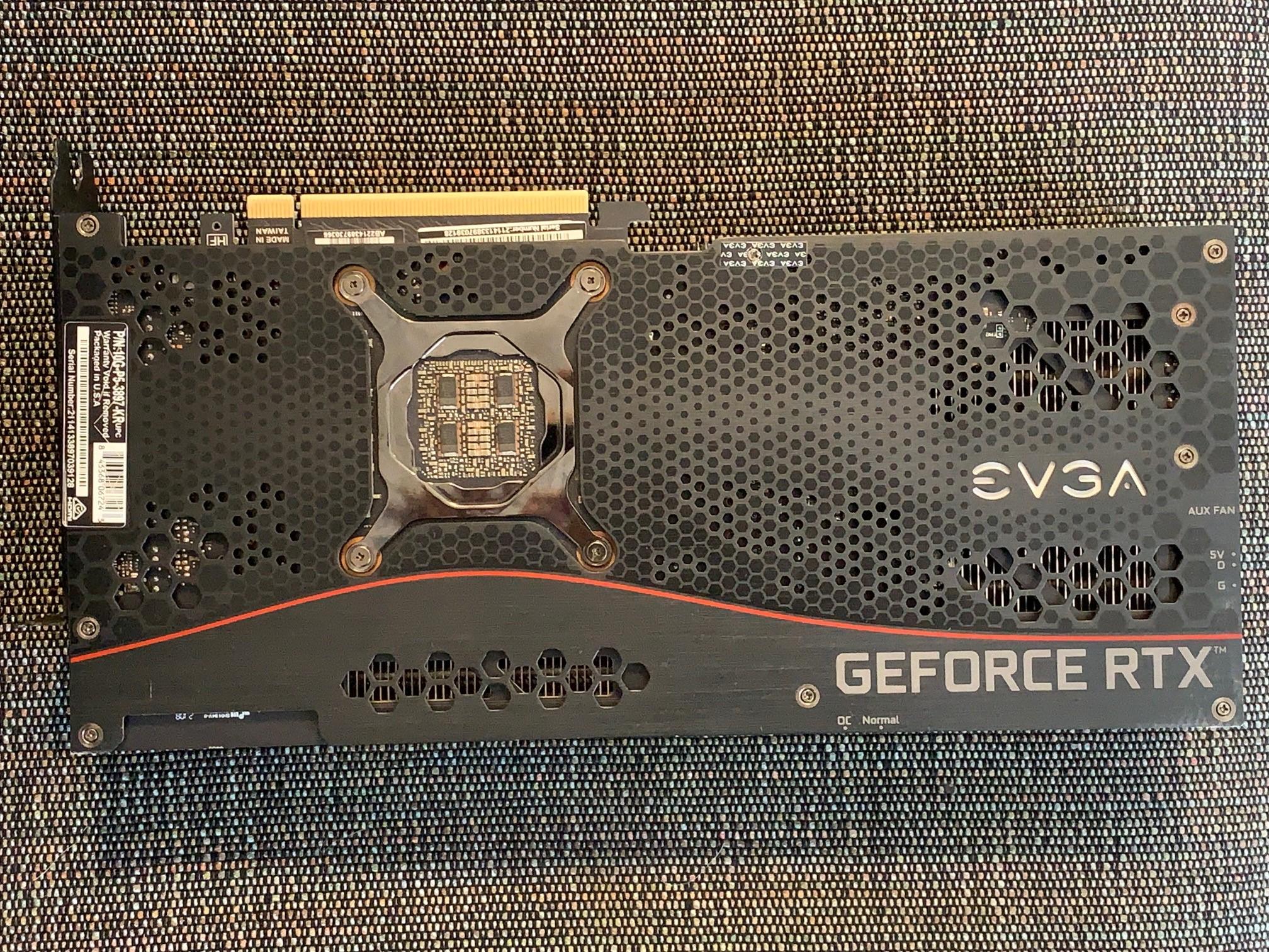 EVGA GeForce RTX 3080 FTW3 ULTRA GAMING,  P/N 10G-P5-3897-KR, 10GB GDDR6X, Used.