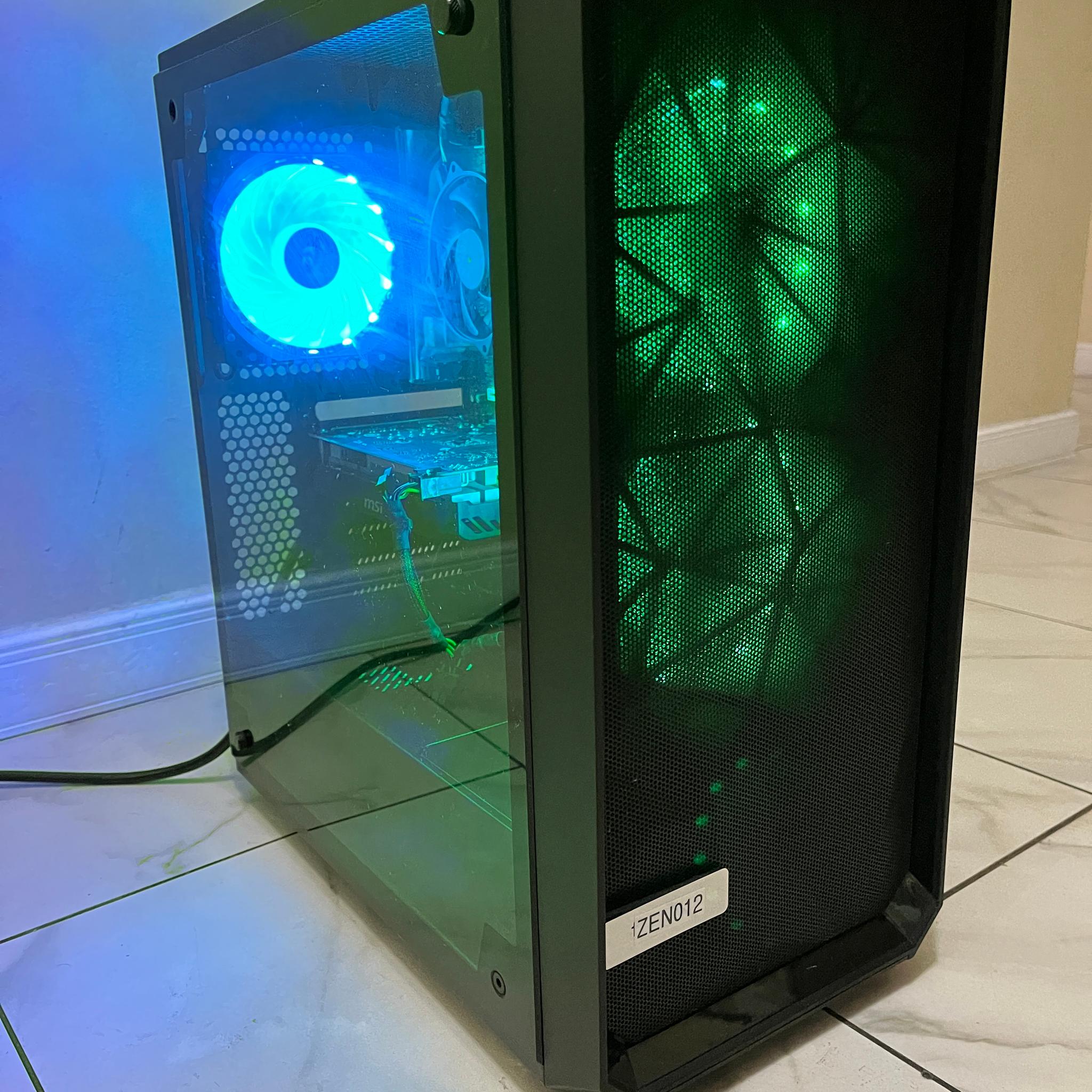 🔥🖥️ Budget Gaming PC – RGB Case, Intel i5-6500, NVIDIA GTX 1650 4GB, 1TB Storage & 16 GB RAM🔵🔥