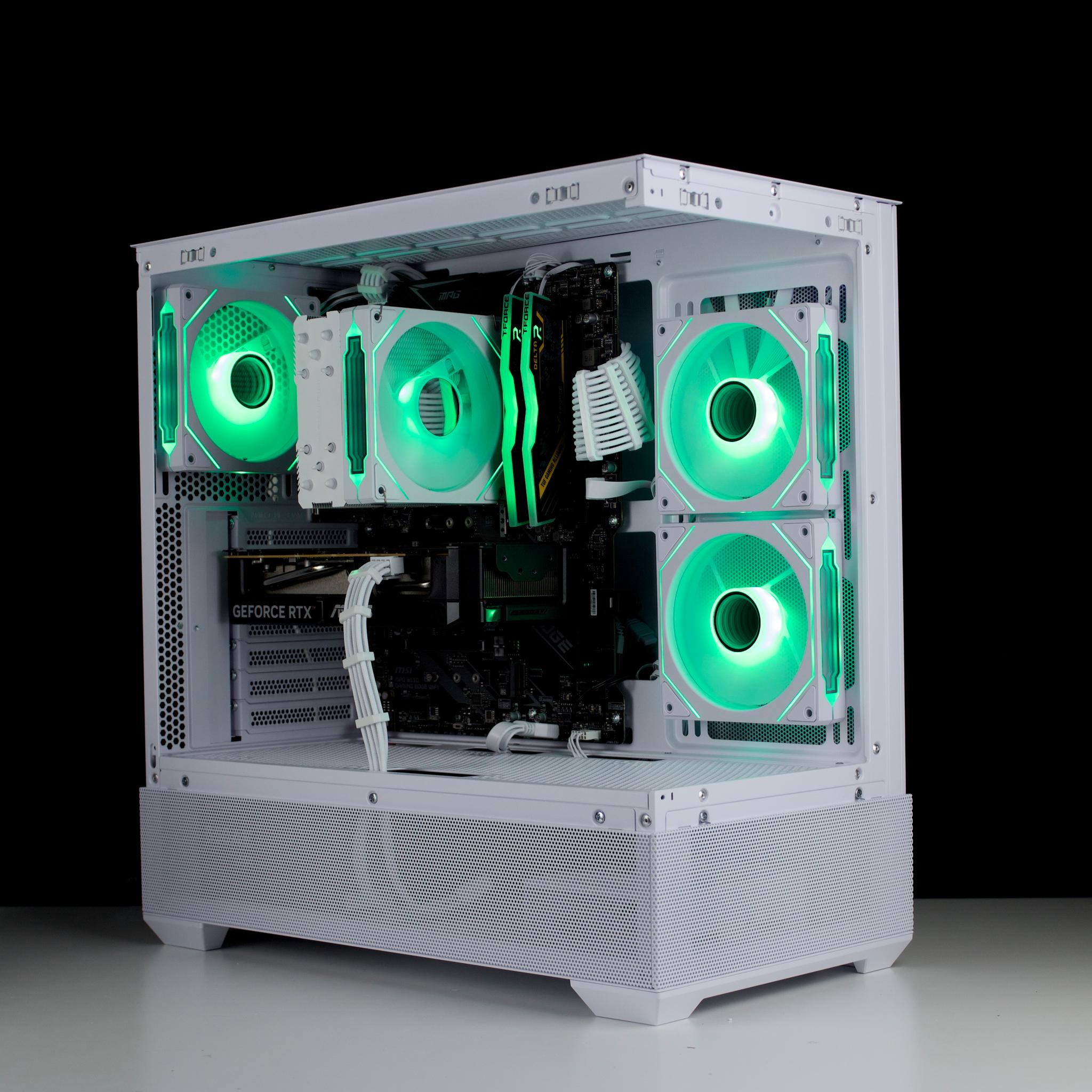🧊❄️🧊 White Gaming PC – RTX 5060 , Ryzen 5 5500, 16GB RAM, 1TB SSD - WiFi, BlueTooth 🧊❄️🧊