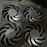 4xNoctua NF-A12x25 PWM chromax.Black.swap, Premium Quiet Fan, 4-Pin (120mm, Black)