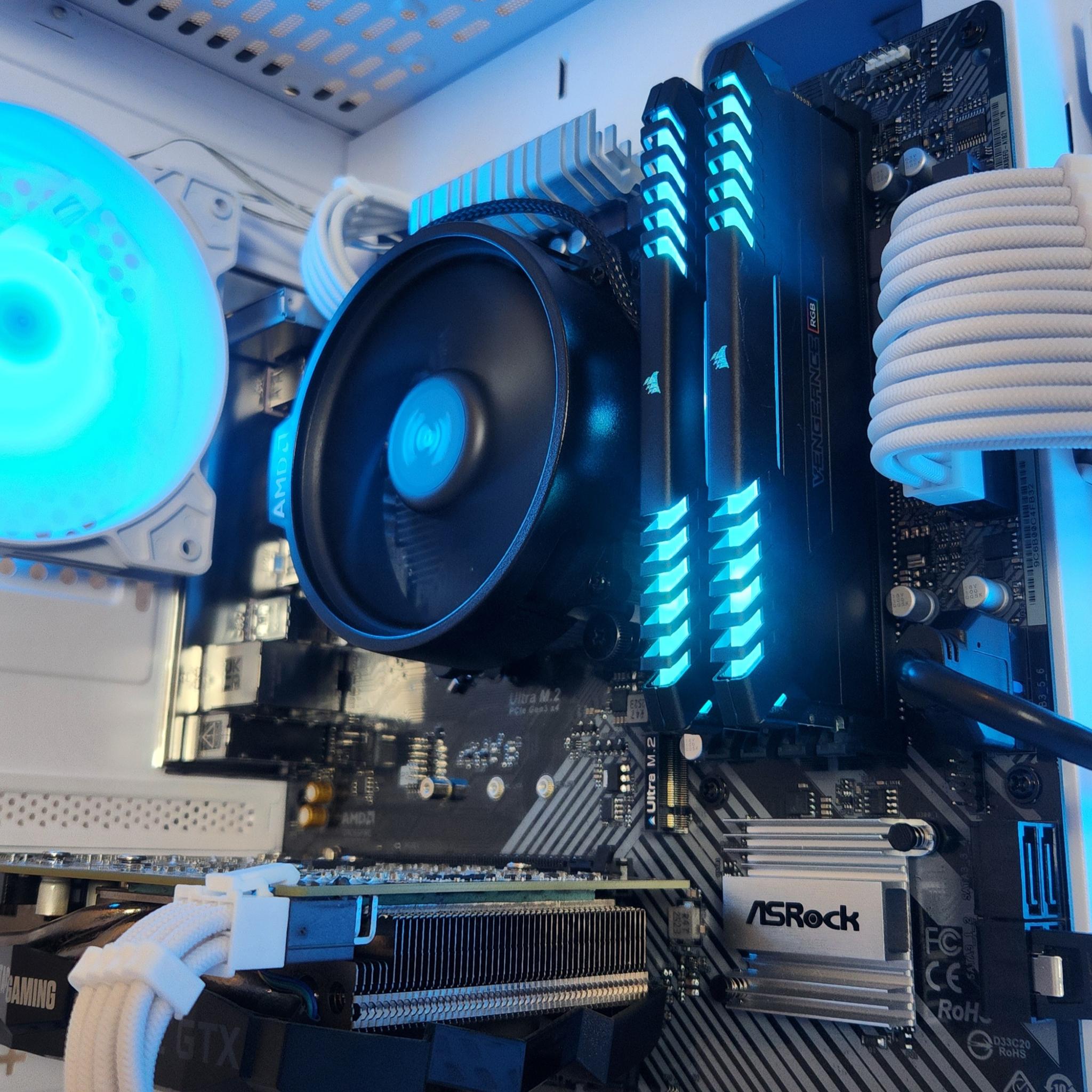 🤍1080p NVIDIA Gaming PC | GTX 1660 Ti | Ryzen 5 2600 | 16GB RAM | 500GB SSD | WIN 11 | WIFI + BT |