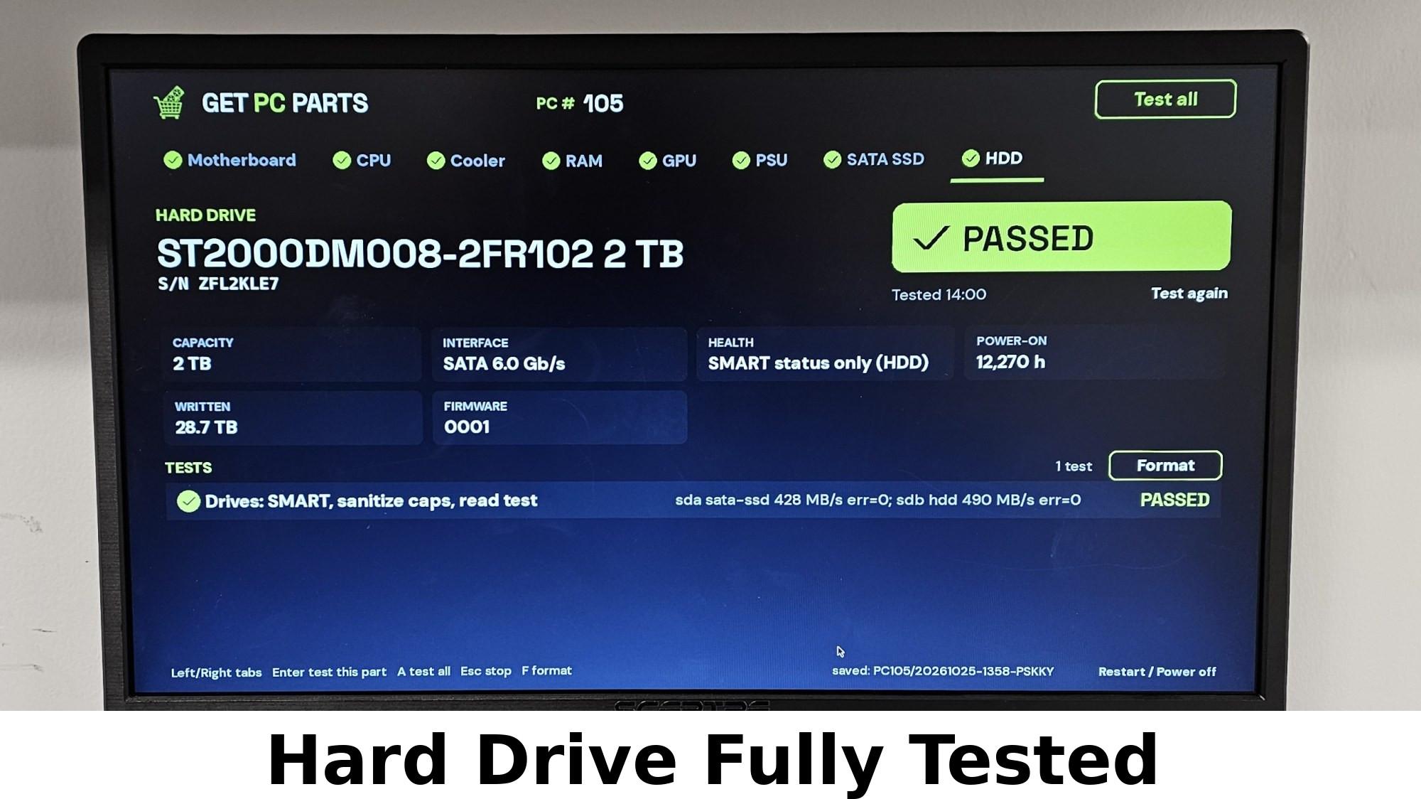 2TB 3.5" Hard Drive Seagate BarraCuda