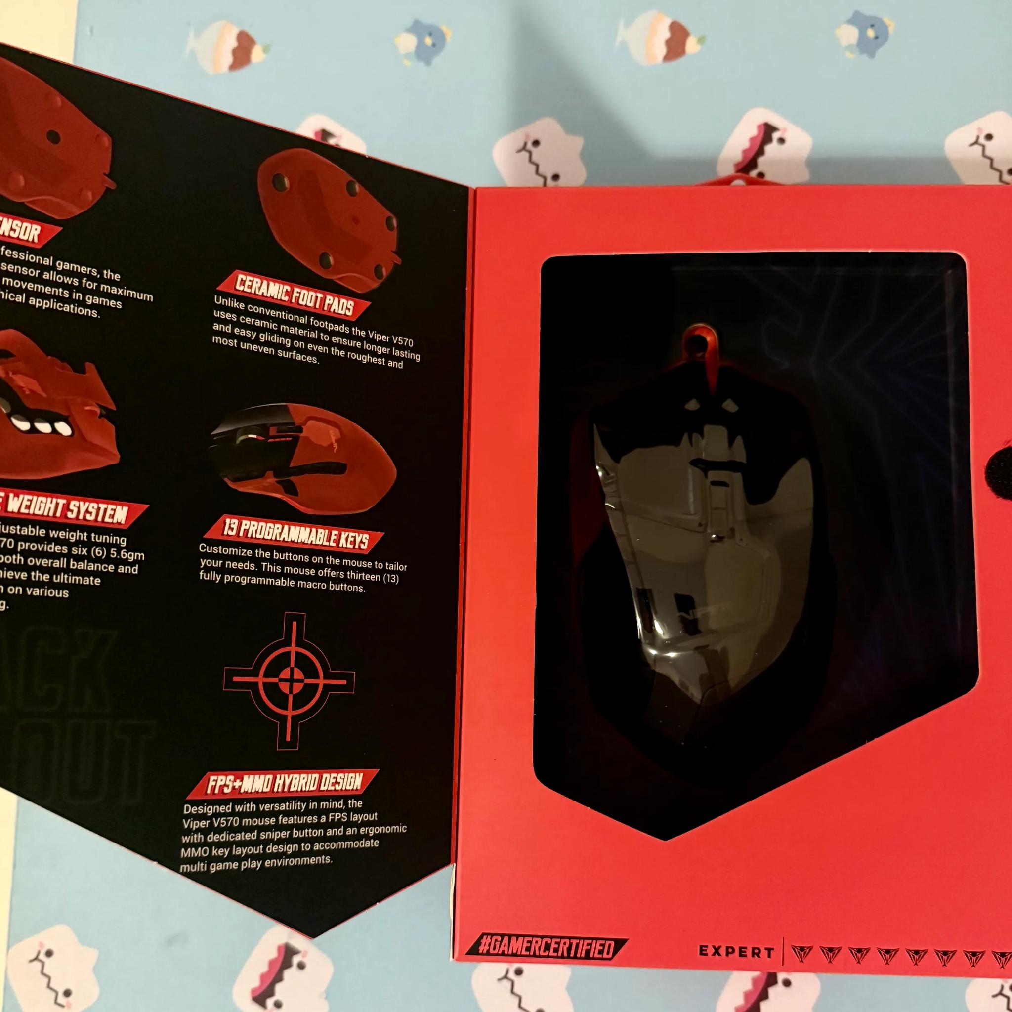 Patriot Viper Gaming V570 RGB Blackout Gaming Mouse