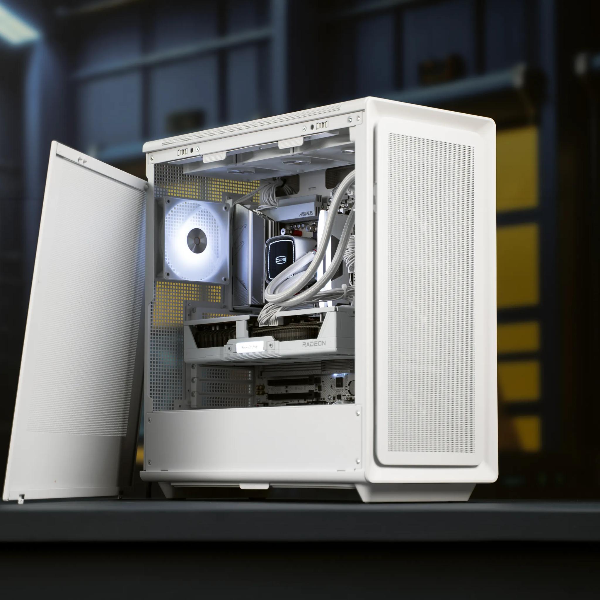 “Fractus.Astra ” RX 9070 Ryzen 7 9700X 32GB Windows 11 2TB Gaming PC Powerhouse