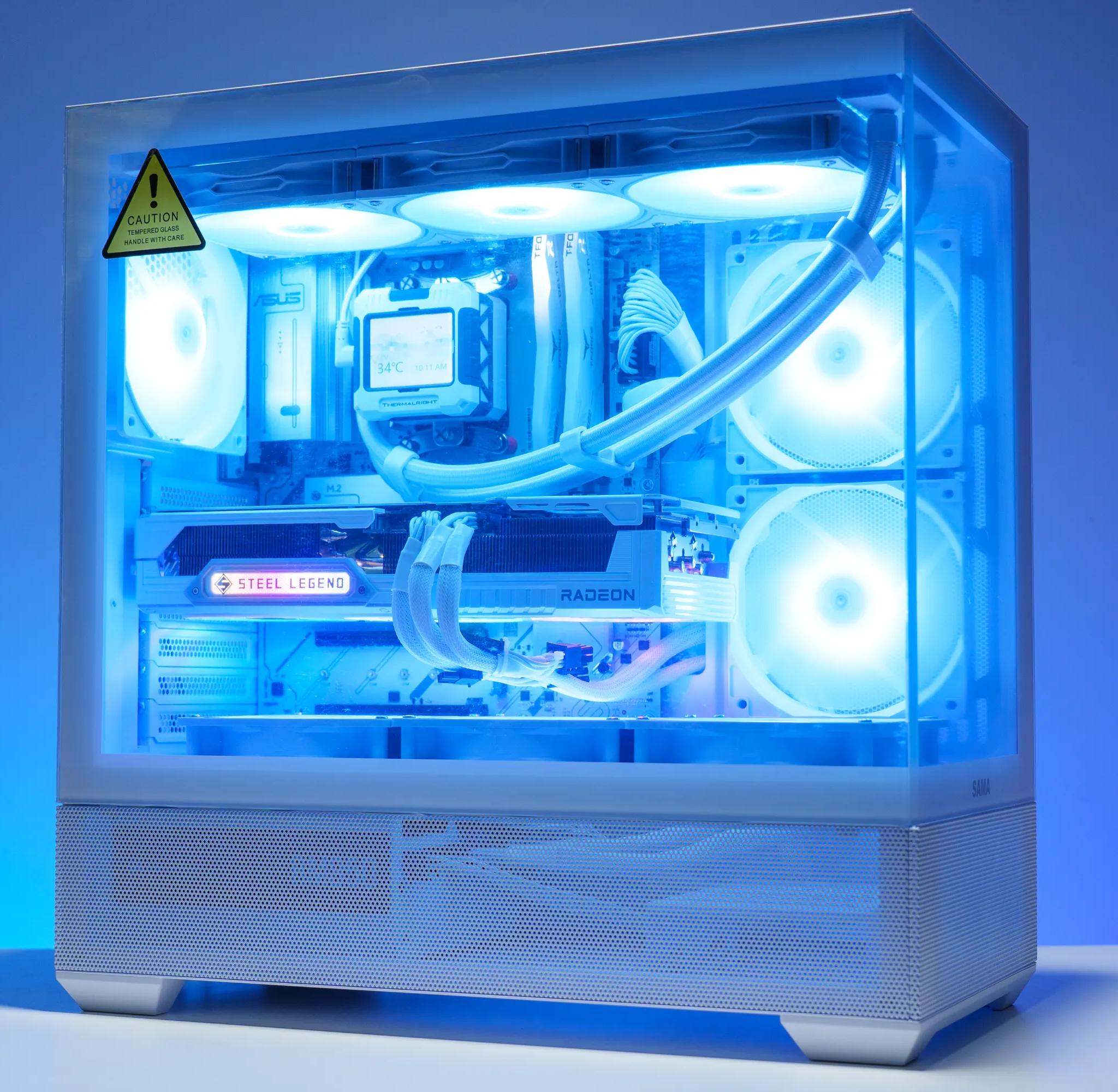 9800X3D/9070 XT All White Gaming PC | 32GB DDR5 | 2TB Samsung m.2 | 360 AIO