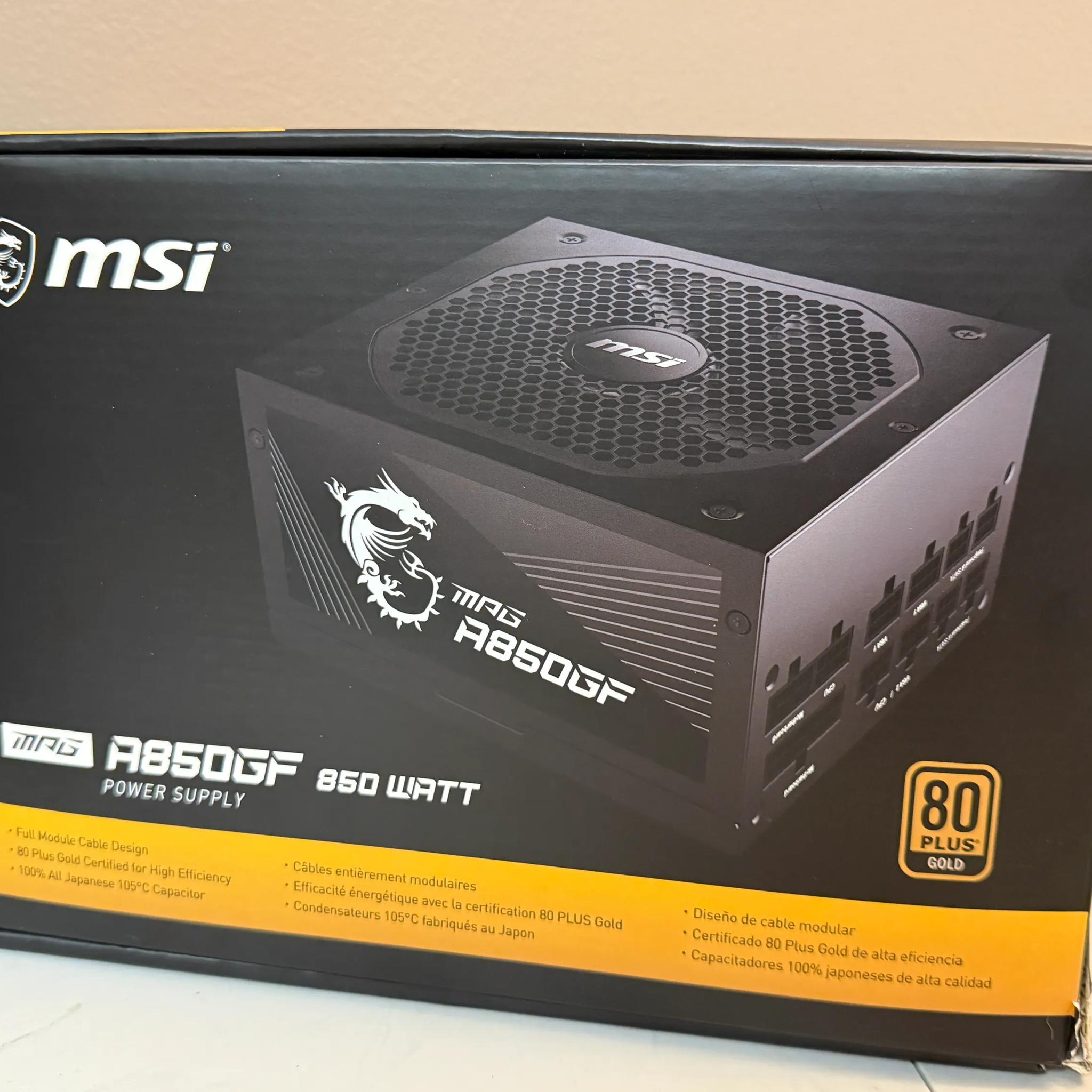 MSI MPG A850GF Power Supply