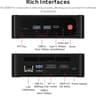 Beelink Mini PC, AMD Ryzen 7 5700U 16GB DDR4 RAM 1TB NVMe M.2 SSD, Mini PC