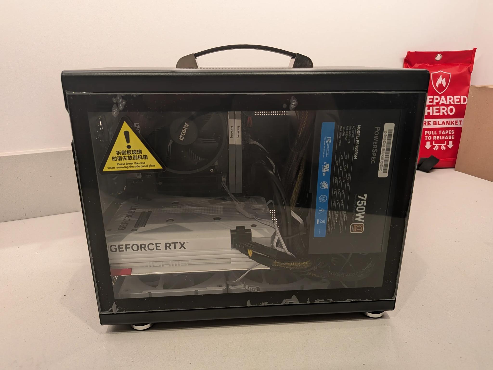 Small Gaming PC, AMD Ryzen 5 7500F, Nvidia RTX 4060 Ti 16GB, 32 GB RAM, 2 TB SSD