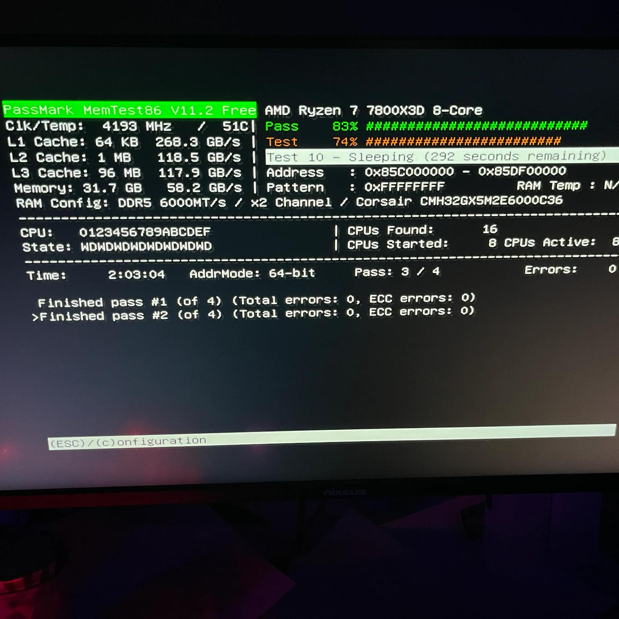 DDR5 6000 MT/s RGB - Corsair Vengeance 1x16G