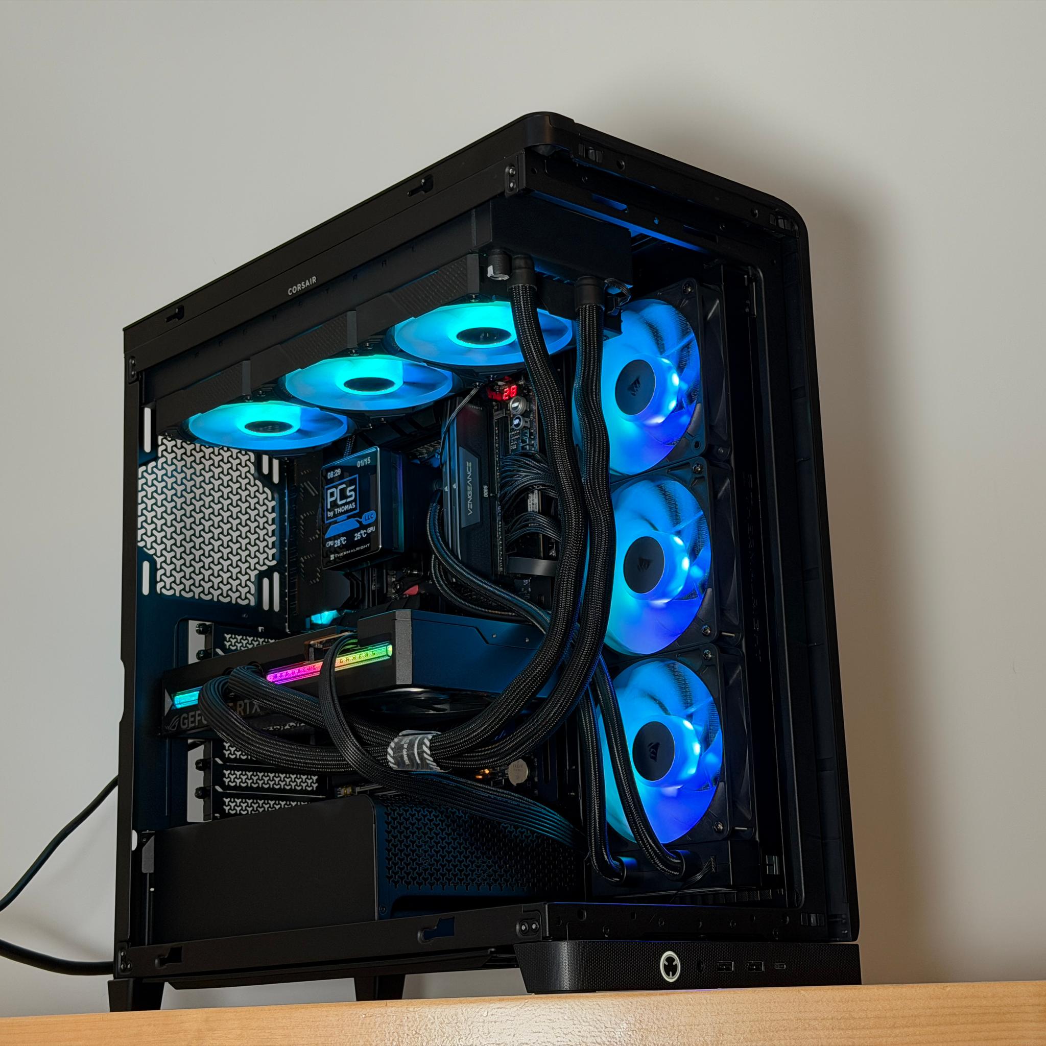 RTX 5090 Astral Liquid Cooled, Ryzen 7 9800x3d Gaming/Workstation PC