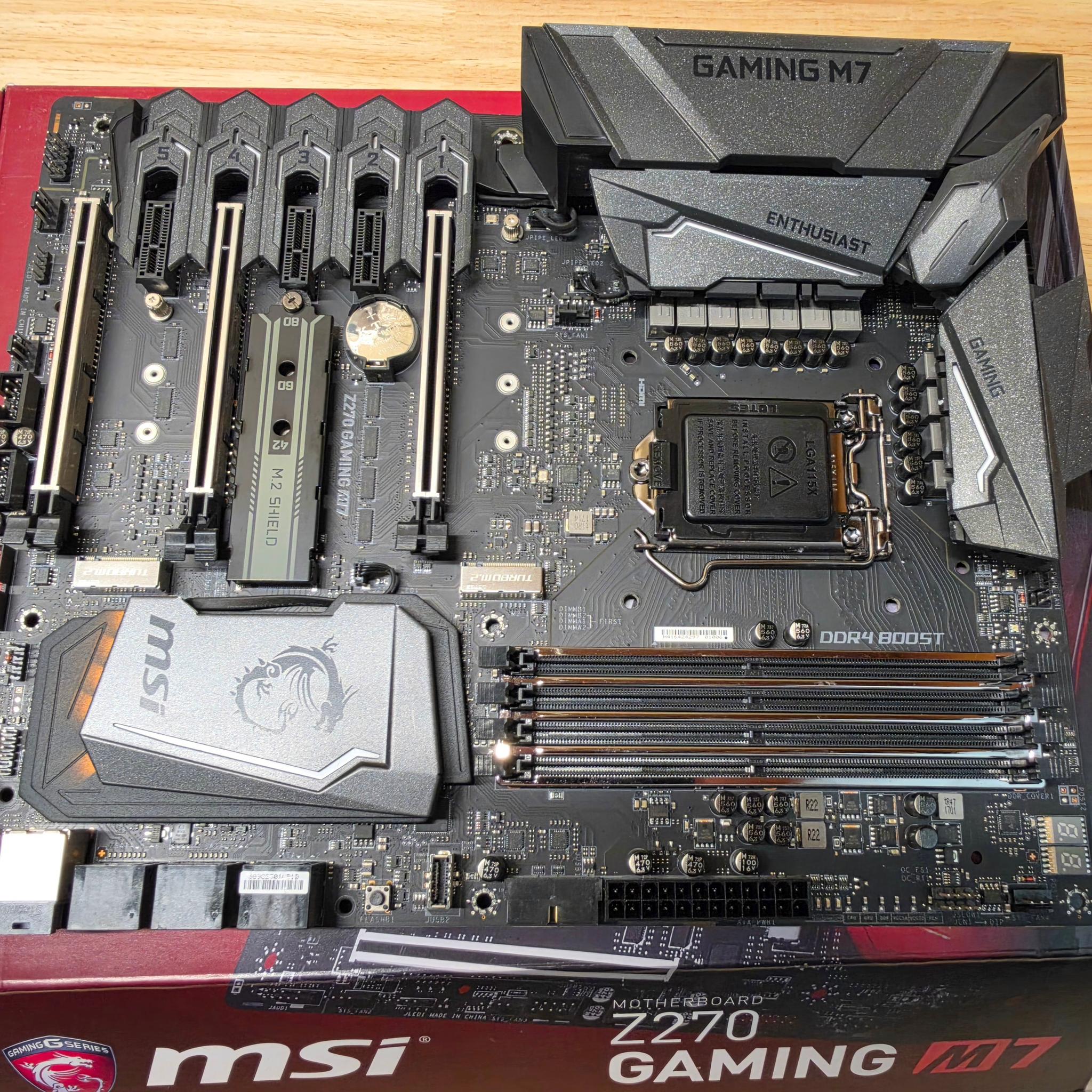 Intel i7-7700K + MSI Z270 Gaming M7 + 16GB DDR4 Combo