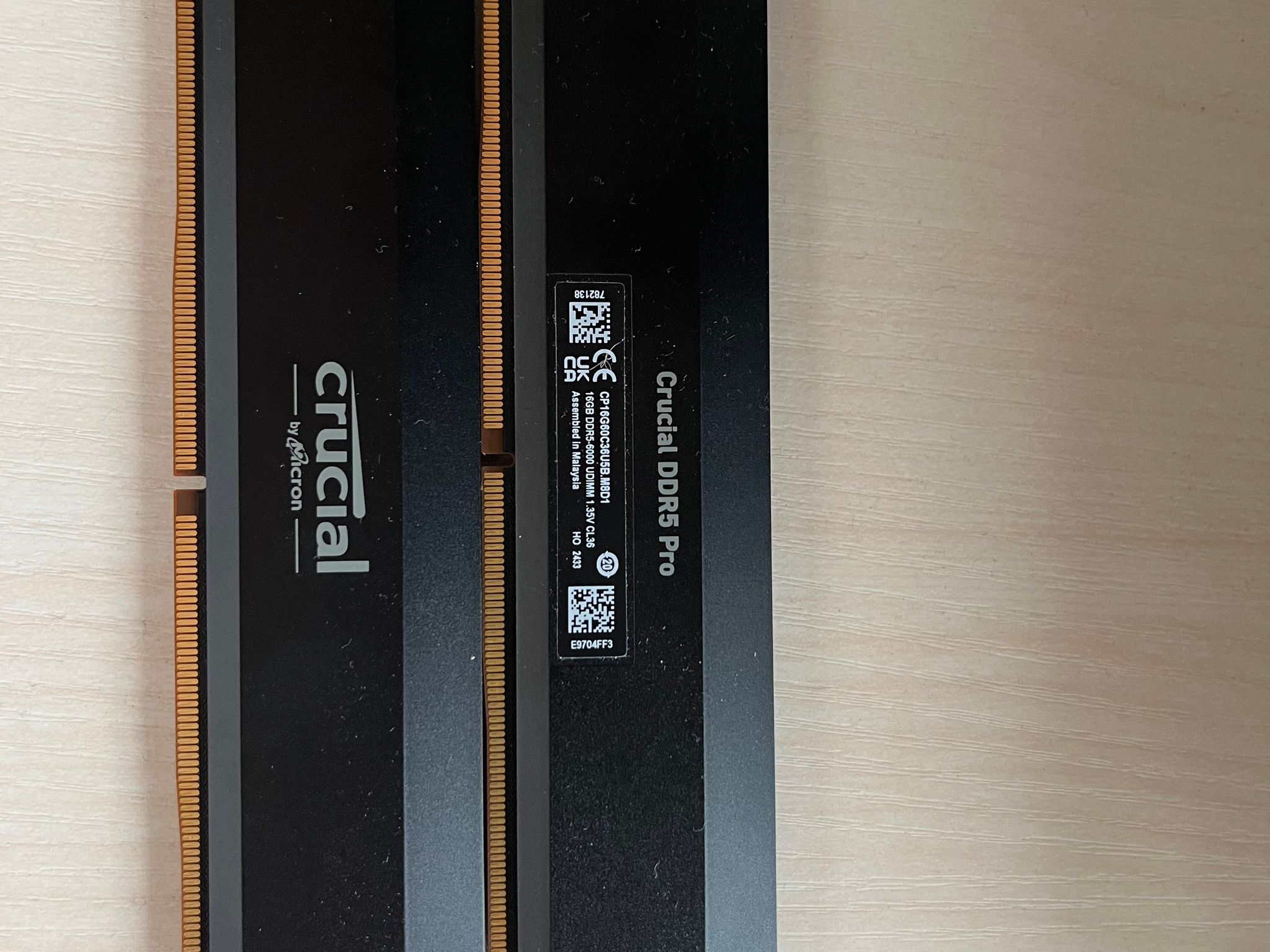 Crucial - Pro Overclocking 32GB (2x16GB) DDR5 6000MHz C36 UDIMM Desktop Memory - Black