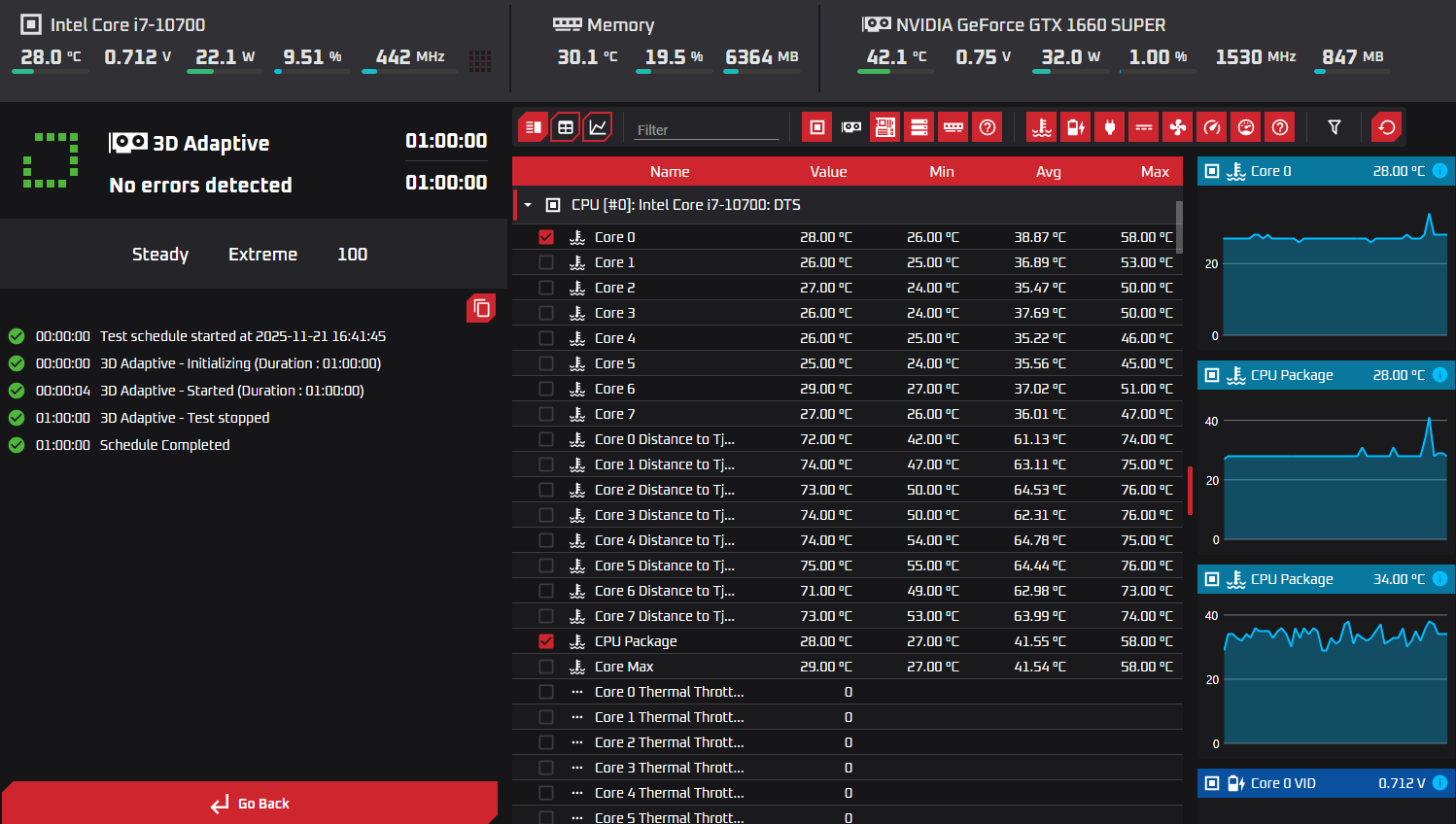 Intel i7 10700 | 16GB DDR4 RAM | GTX 1660 Super