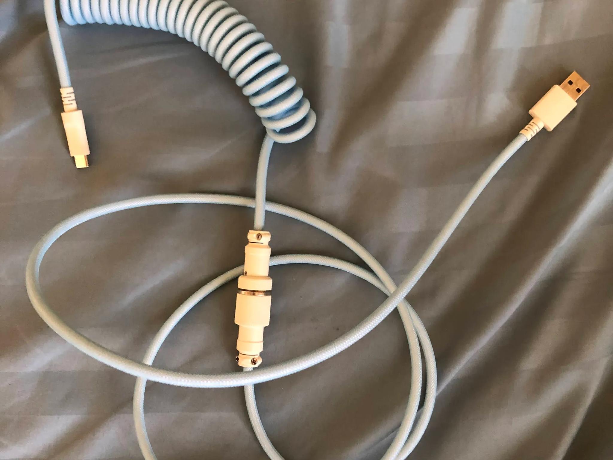 HyperX Coiled Cable Blue or Gray (Message Me Which Color You Want)