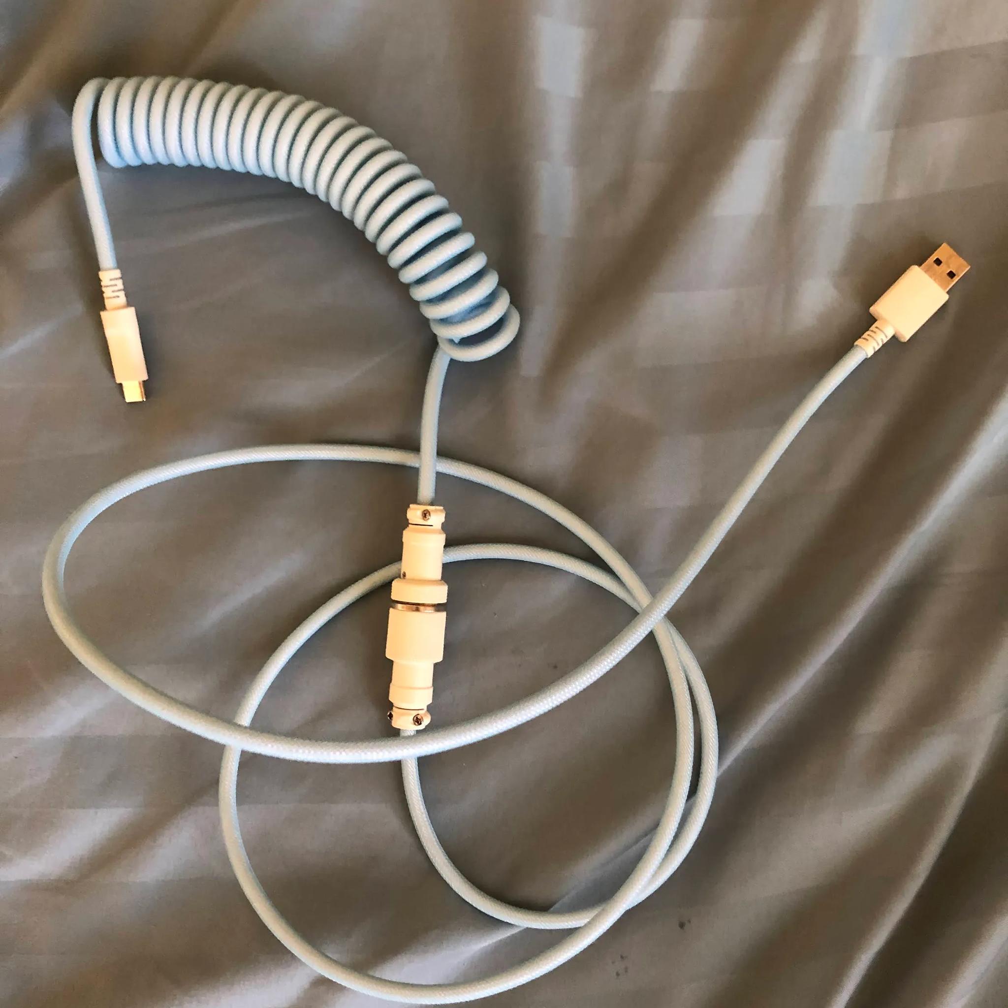 HyperX Coiled Cable Blue or Gray (Message Me Which Color You Want)