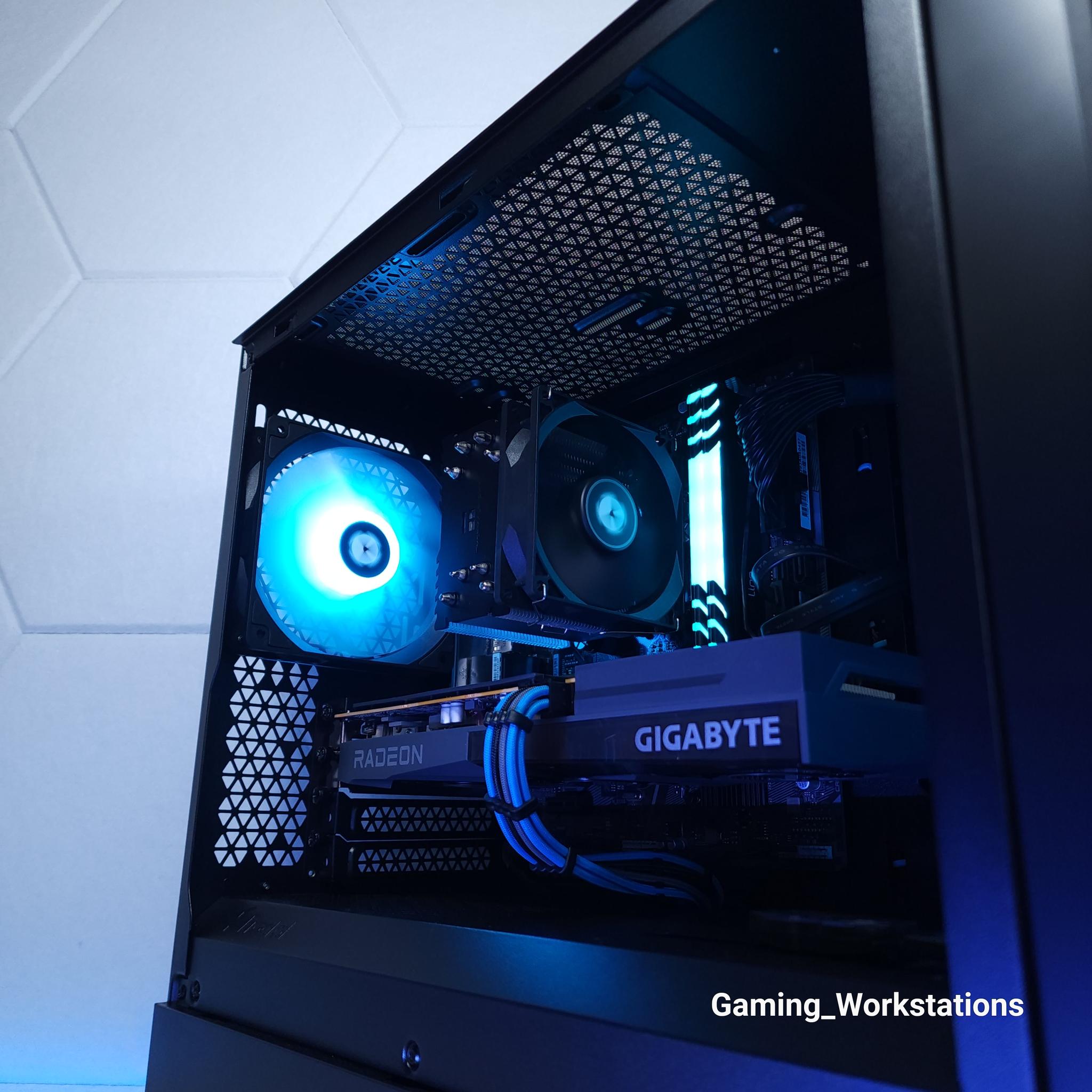 💙🖤1080p Gaming | RX 6600 | Core i3 12100F | 16GB 3200MHz | 1TB NVMe SSD