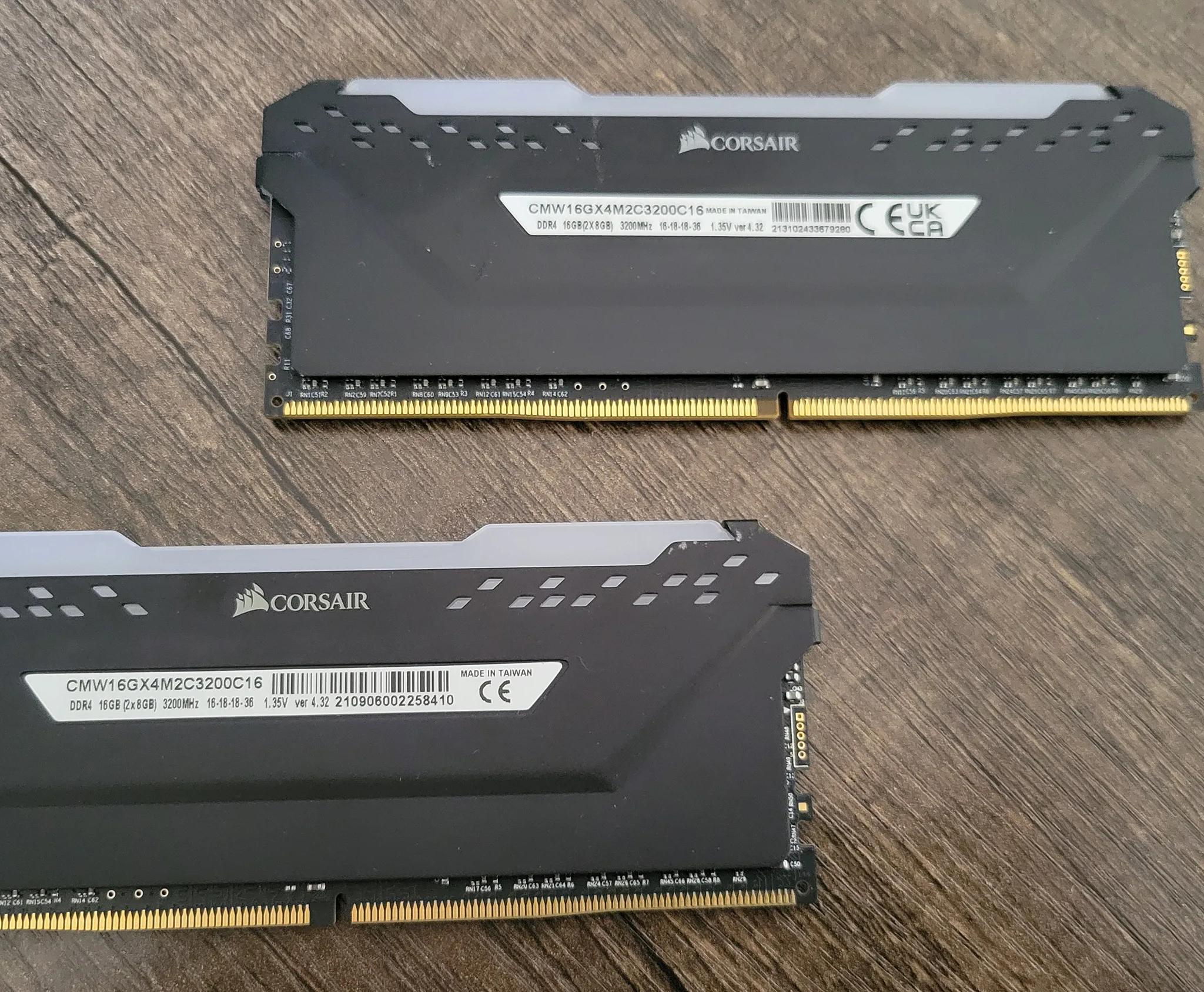 Another Corsair vengeance RGB Pro 16GB (2 x 8GB) DDR4 3200 (PC4 25600) CAS latency 16, PC425600