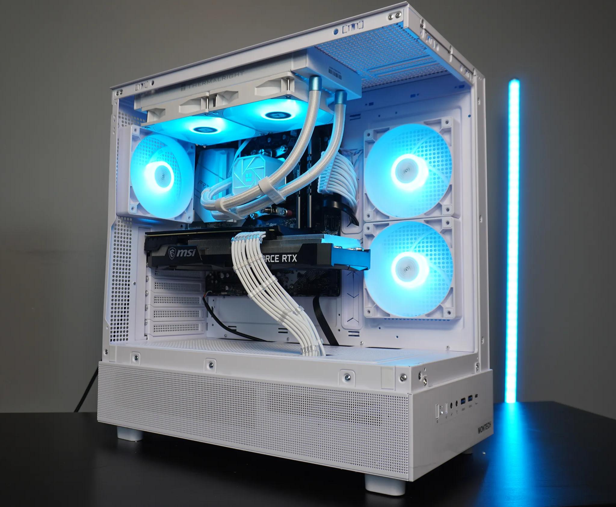 🤍CLEAN WHITE🤍 RTX 1080p/1440p Machine 💚 RTX 3070 8GB 🧡 Ryzen 7 5700x | 32GB RAM | 1TB NVME